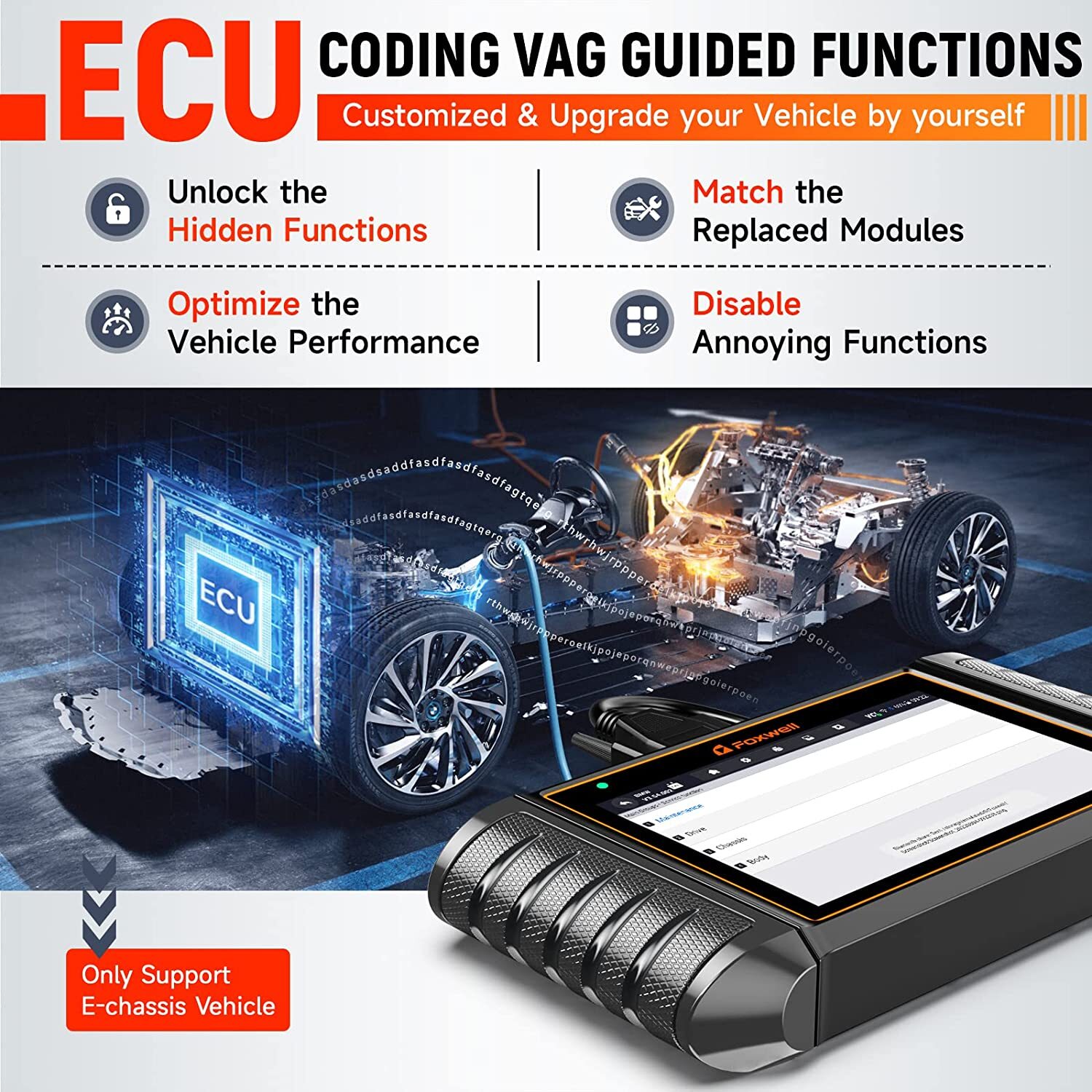 Wifi Tablet Scanner OBD2 Code Reader All System Diagnostic Bi-directional Tool