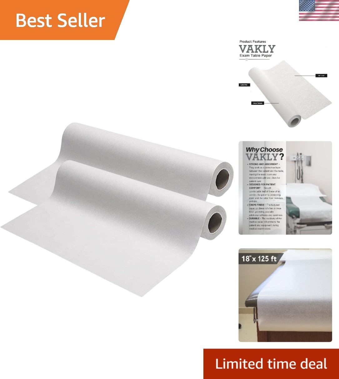 Soft & Strong 18''x125’ Disposable Exam Table Paper - Patient Comfort Guaranteed