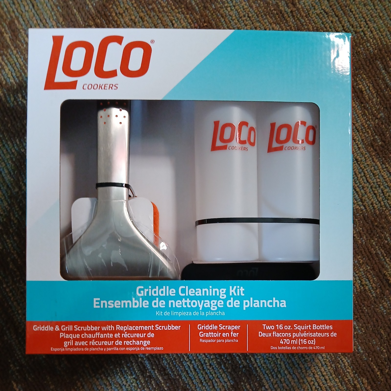 LOCO Griddle Cleaning Cooking Accessory Kit Stainless Steel NEW Model 2023050268
