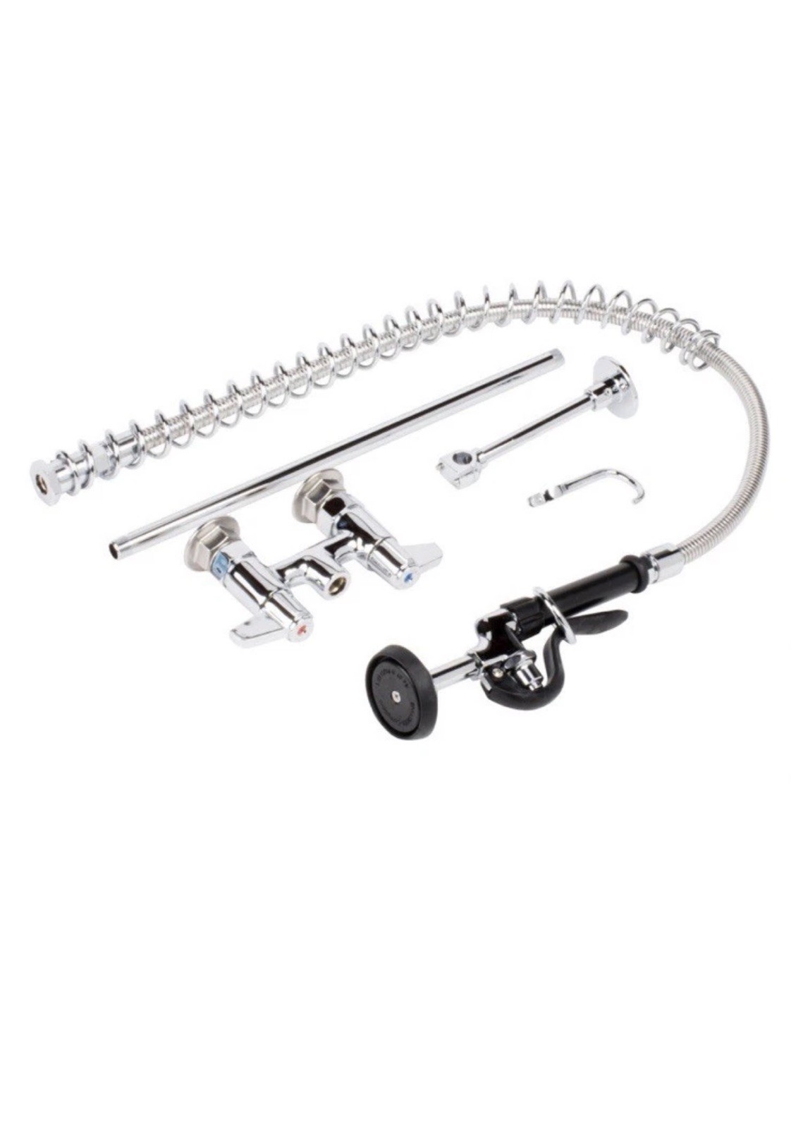 Equip by T&S Brass 5PR-4D00 Deck Mounted 34" High Pre-Rinse Faucet