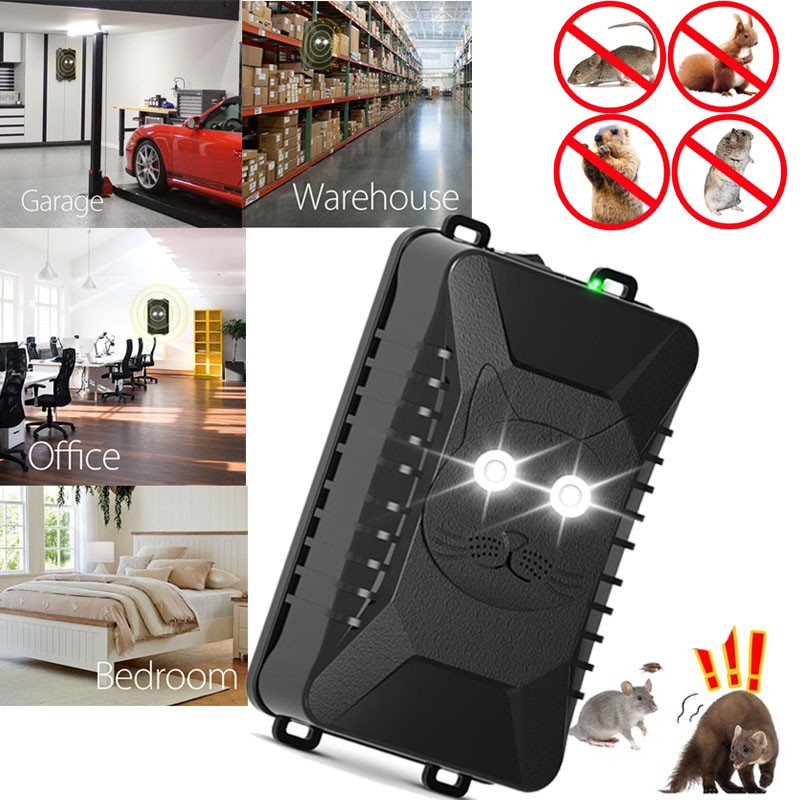 2 Pack Ultrasonic Rodent Repellent for Car Engines Under Hood Animal Repeller