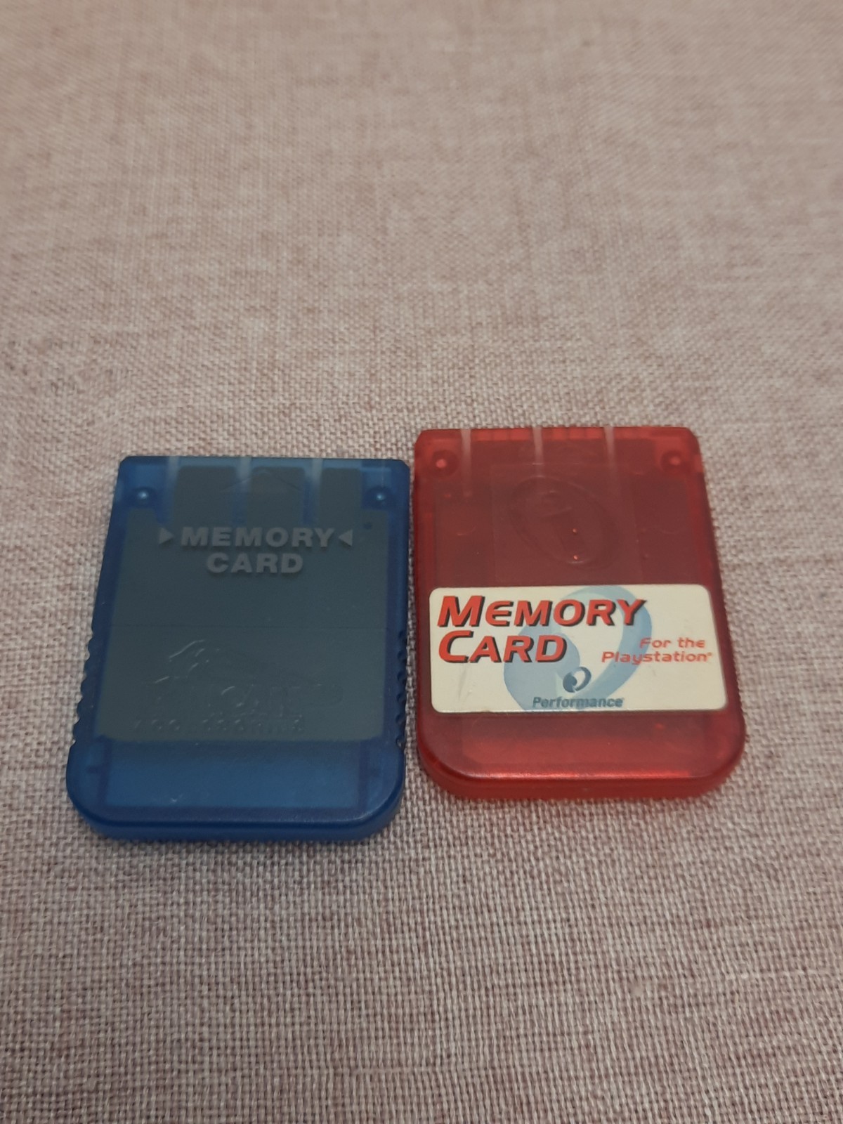Sony PS1 PS2 Memory Card Lot Of 2 - 3rd Party