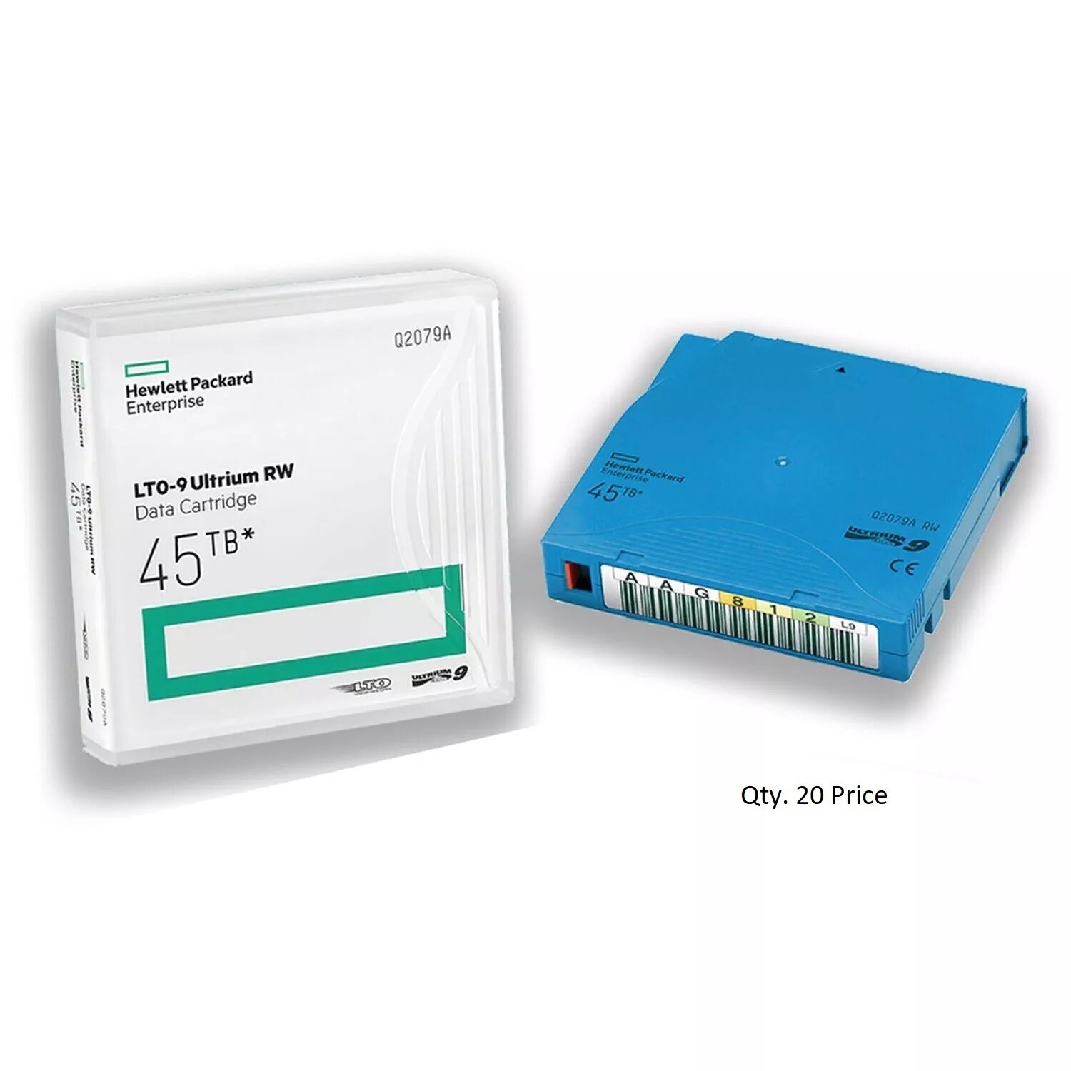 HPE Q2079A LTO-9 Data Tape Cartridge New Factory Sealed (Pack of 20)