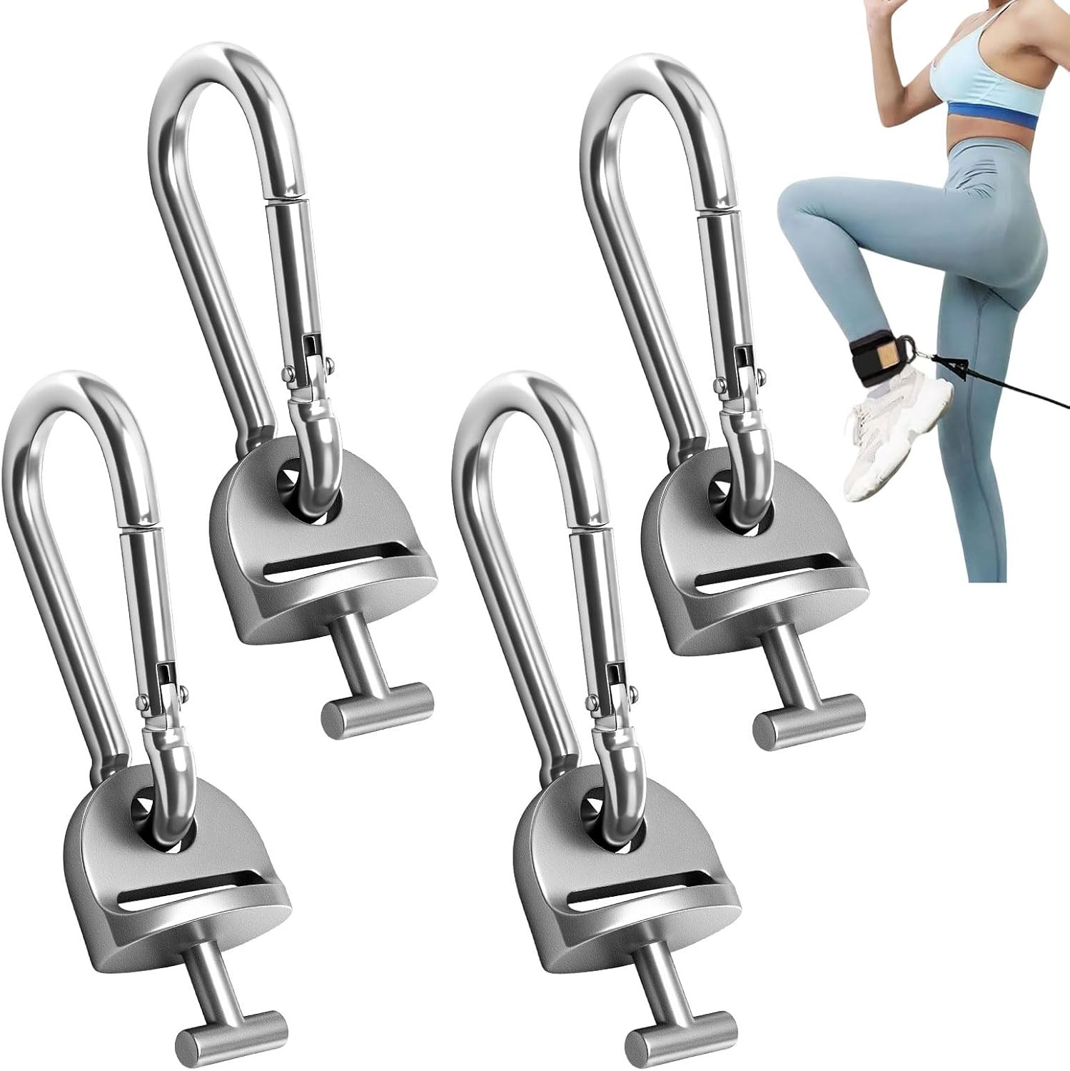 4 Pair T Lock Adapter W/Snap Hooks for Tonal Accessories, Tonal Accessory She...