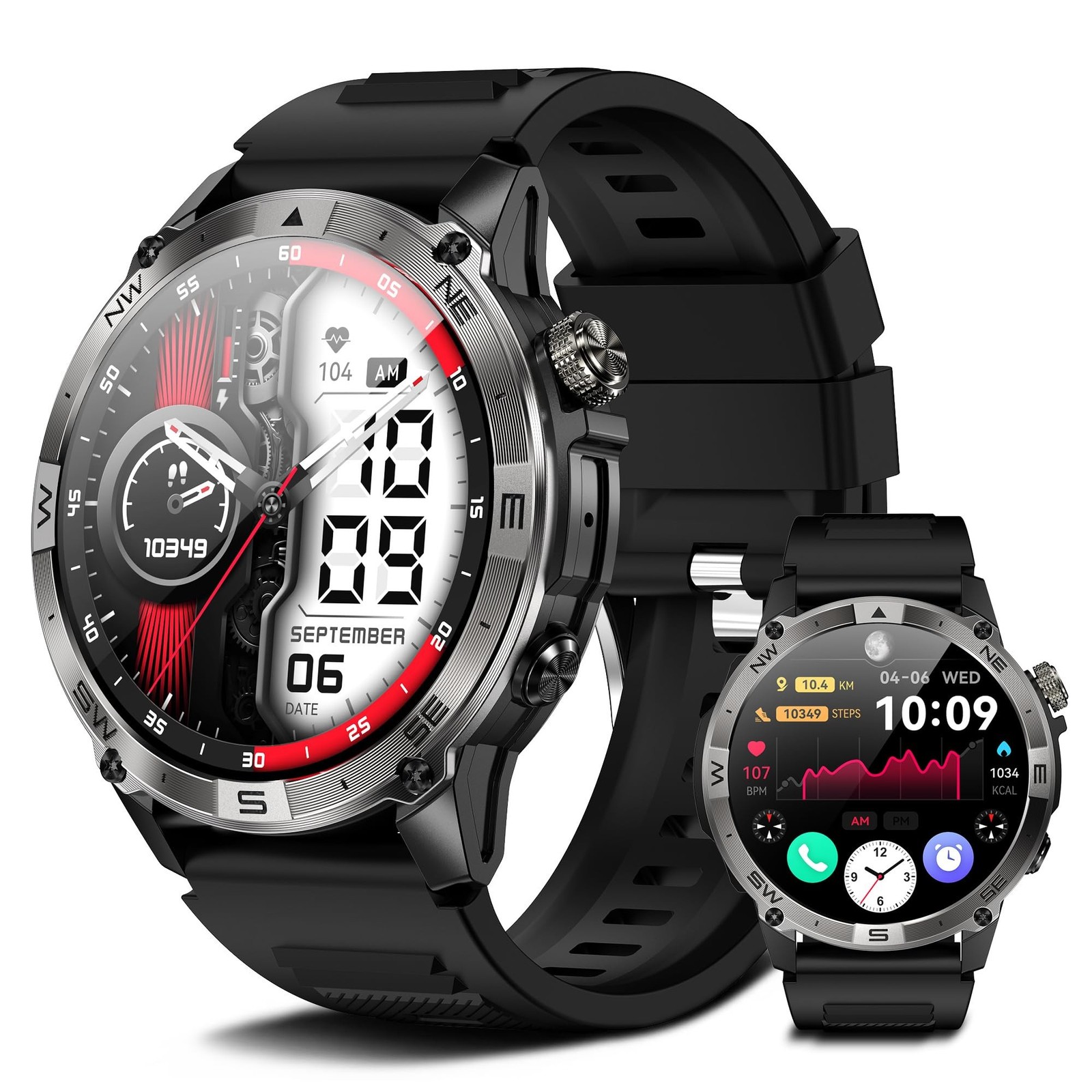 Smart Watch for Men Women, Fitness Tracker with GPS and Compass, 1.43" AMOLED...
