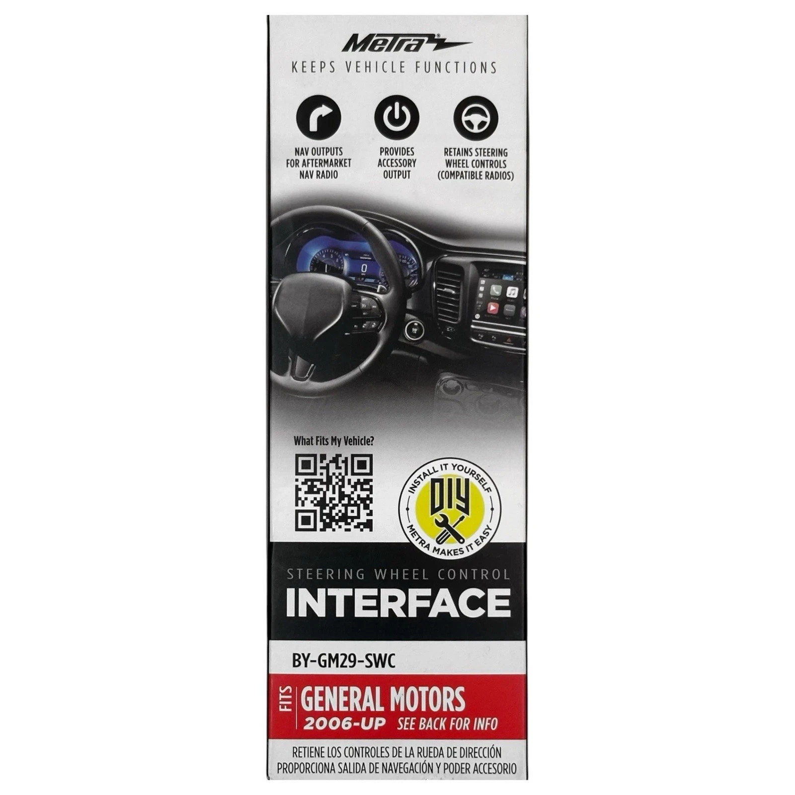 Steering Wheel Control Interface for Select 2006 and Later GM Vehicles -Black