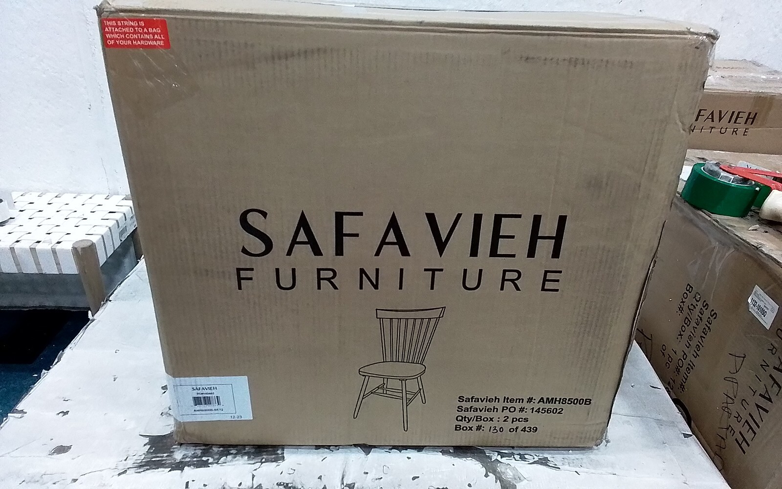 Safavieh PARKER SPINDEL SIDE CHAIR, Reduced Price 2172742538 AMH8500B