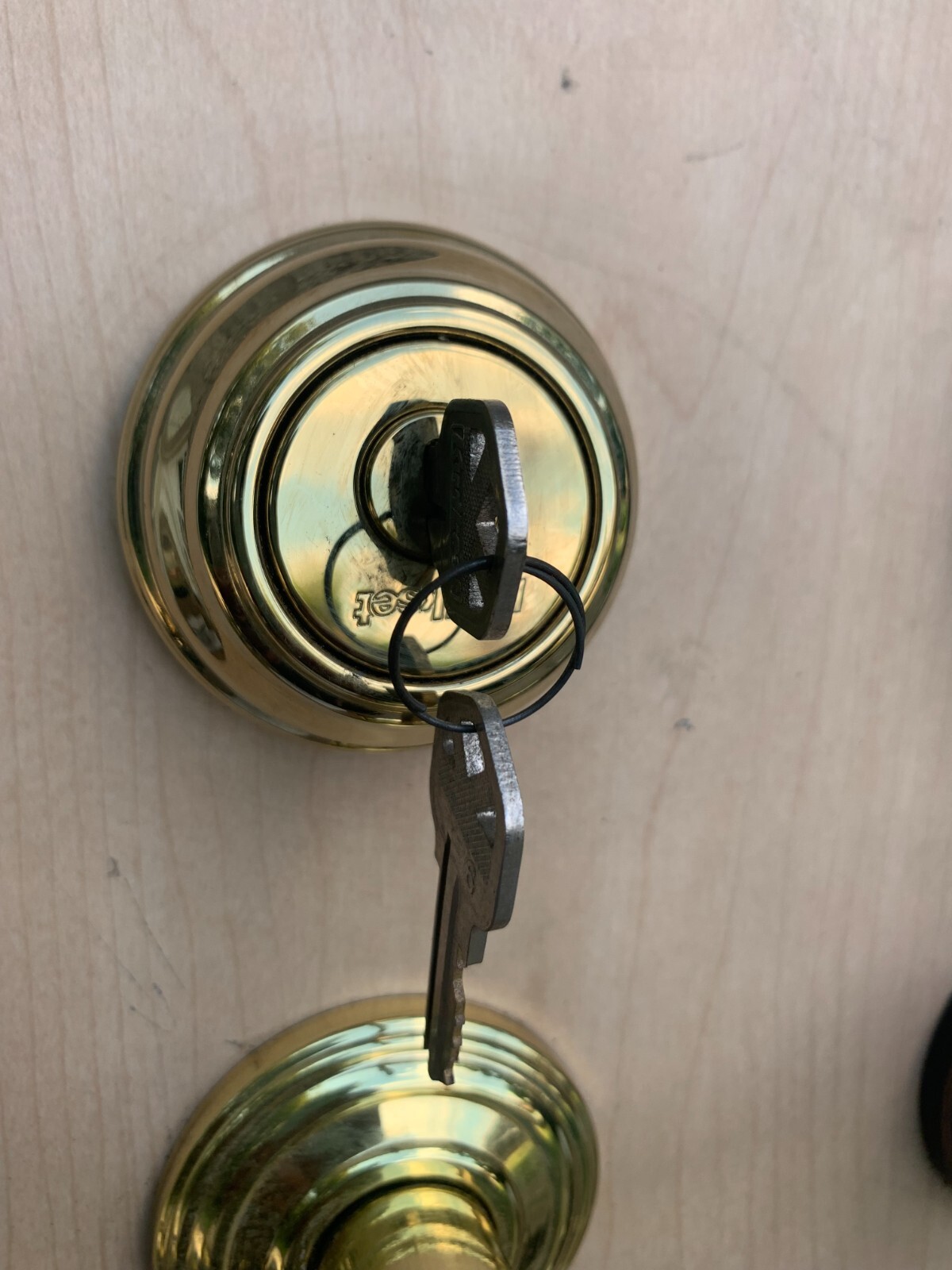 Kwik Set 3 Pack Main Front Entry Locking Keyed Dead Bolt Privacy & Hall & Closet