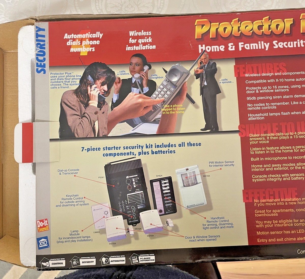 Protector Plus Home & Family Security System Model DS7000, New Open Box.