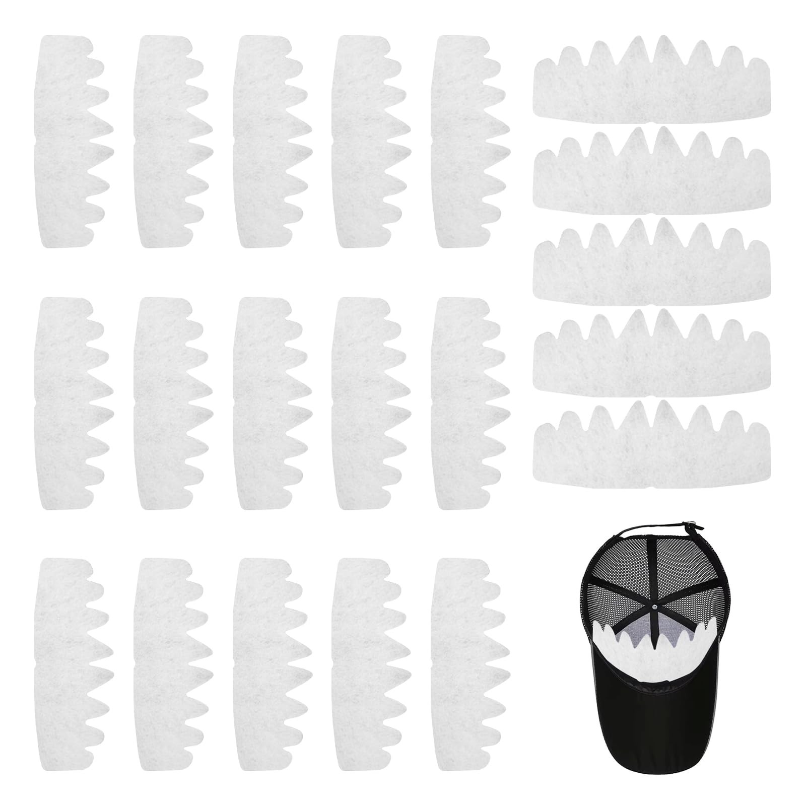 20Pcs Hat Shaper Insert - Baseball Caps Inserts Shapers, Reusable Crown Suppo...