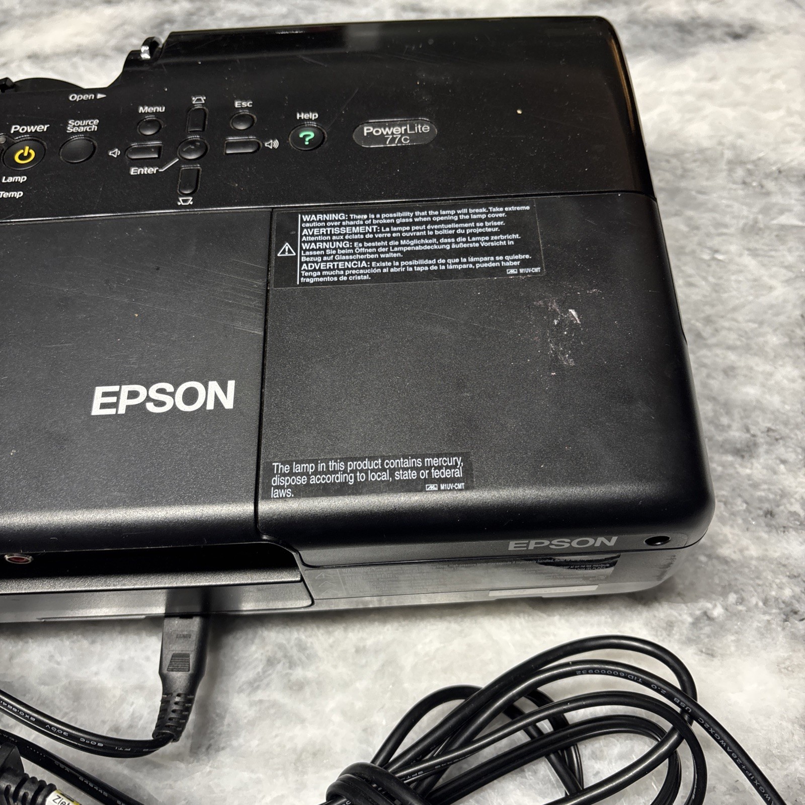 epson projector powerlite 77c