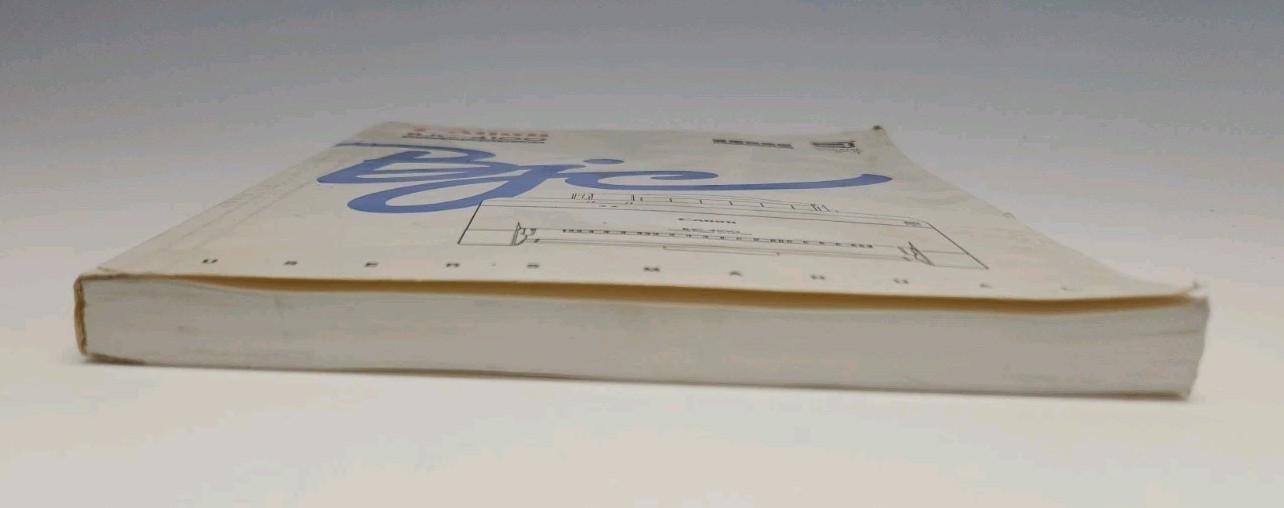 Canon BJC-4100 User's Manual