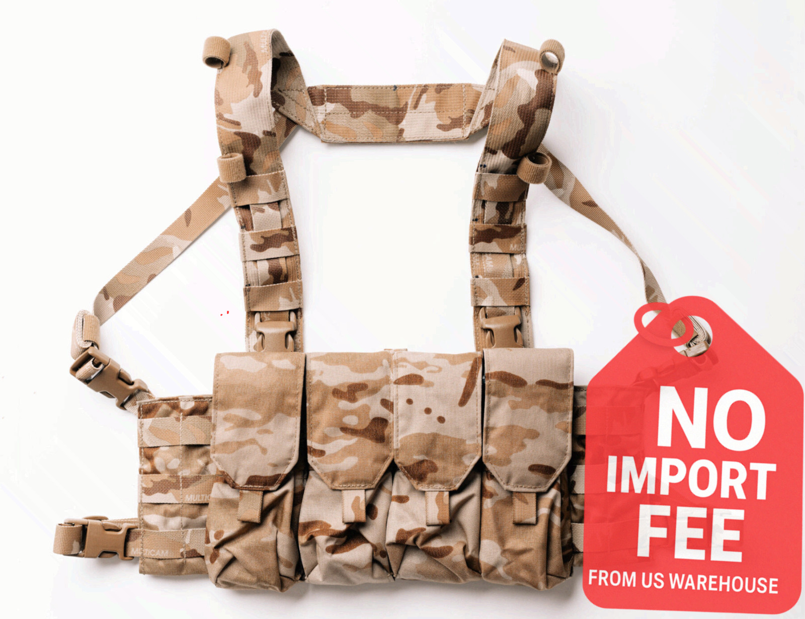 Onwaгd Research Recce Rig Multicam Arid Tactical Chest Rig New