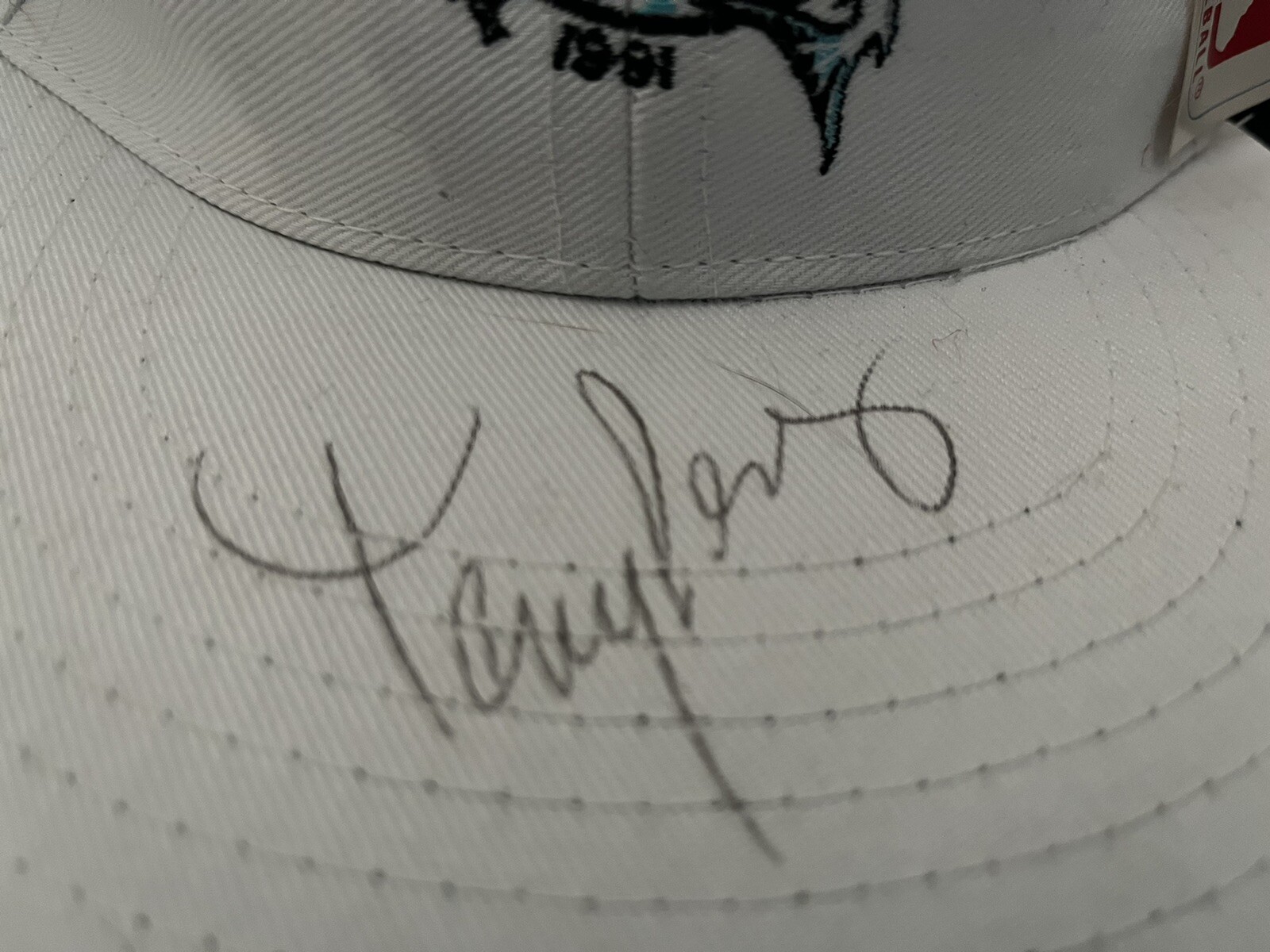 Florida Marlins Hat snapback 1991 signed Tony Perez