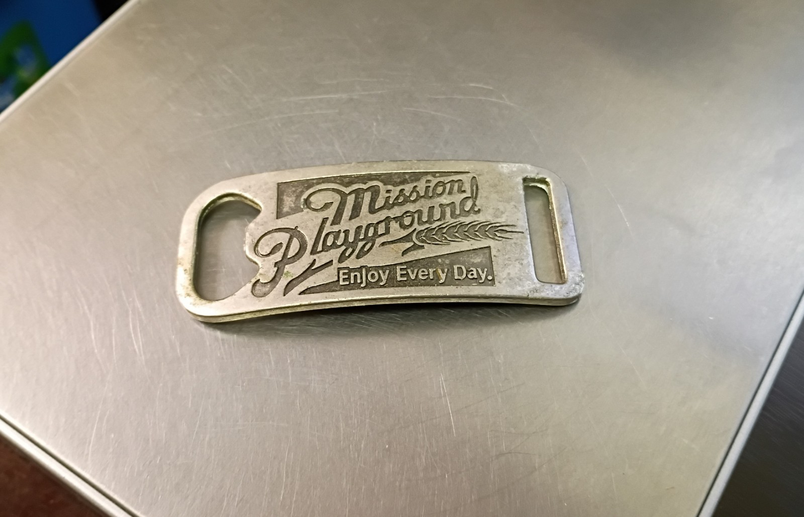 MISSION PLAYGROUND Enjoy Every Day Metal Bottle Opener