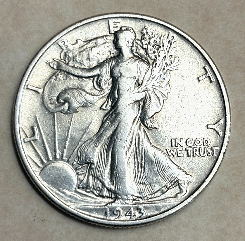 1943 Philadelphia Mint Walking Liberty Half Dollar-90% Silver-XF 40