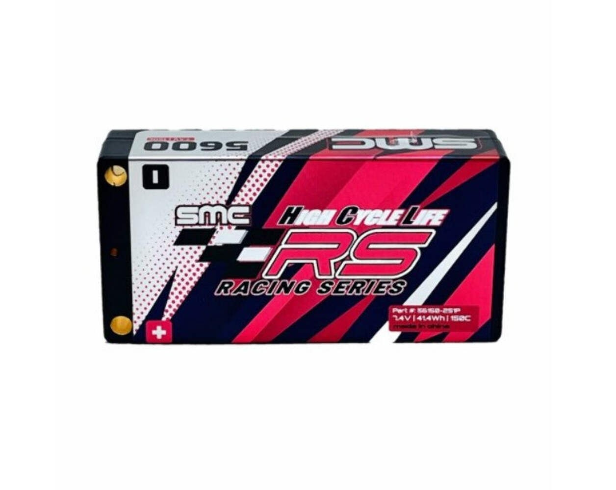 SMC 5600 2S 7.4V 5600 150C 5MM HCL-RS INBOARD HARDCASE LIPO BATTERY