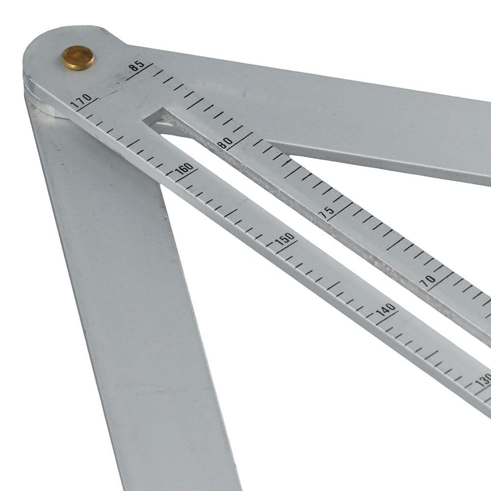 Corner Angle Finder, 0-170° Goniometer Ruler Construction Protractors Stainle...
