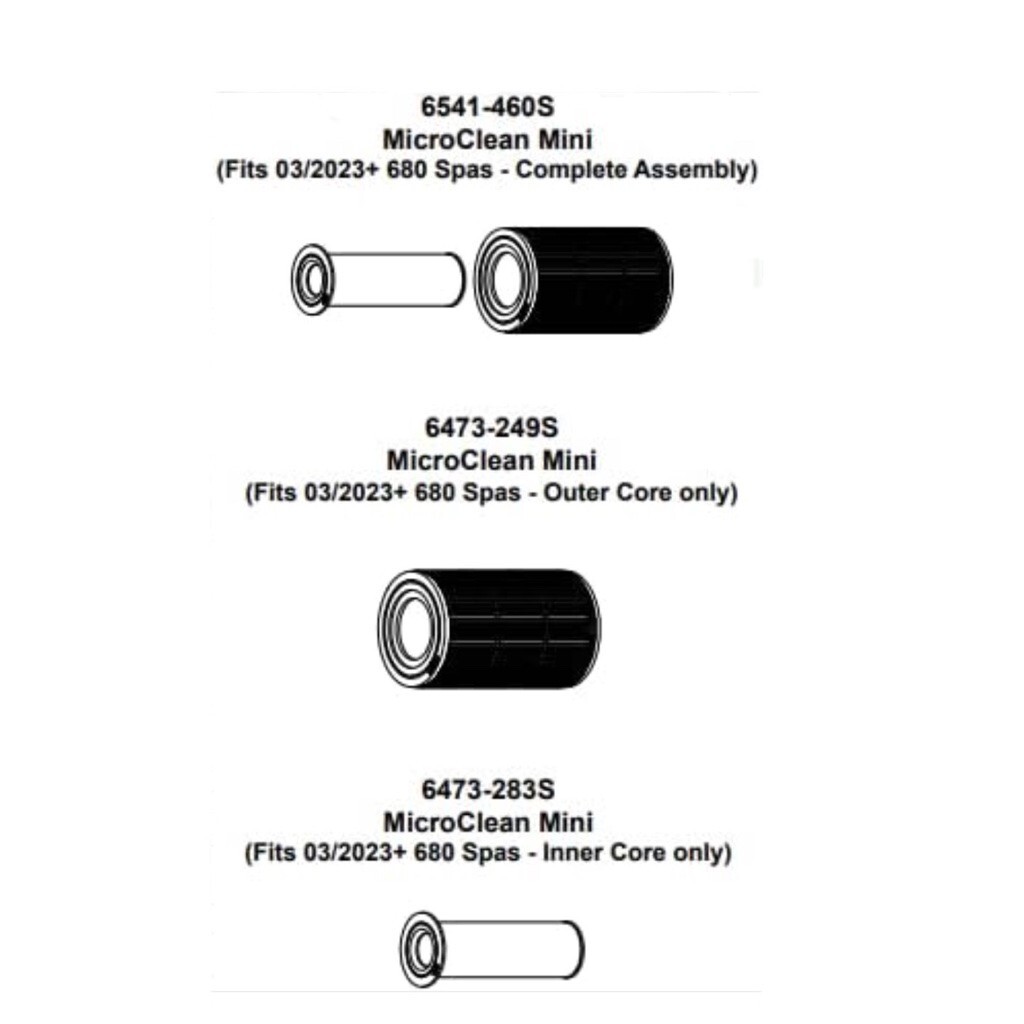 Sundance Spas MicroClean MINI Complete Filter Assembly (6541-460S)