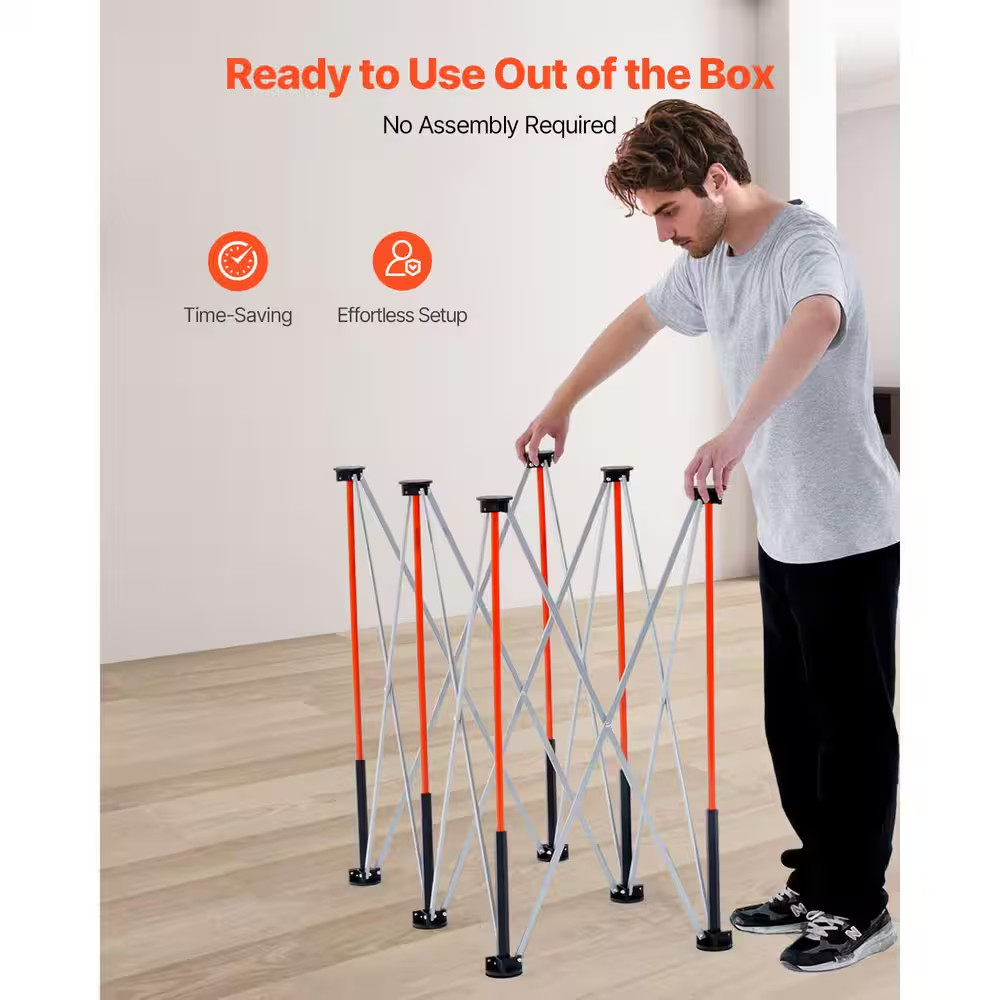 Portable Folding Workstand, 4.15 X 2.18 Ft. Collapsible Workbench, 2500 Lbs. Wei