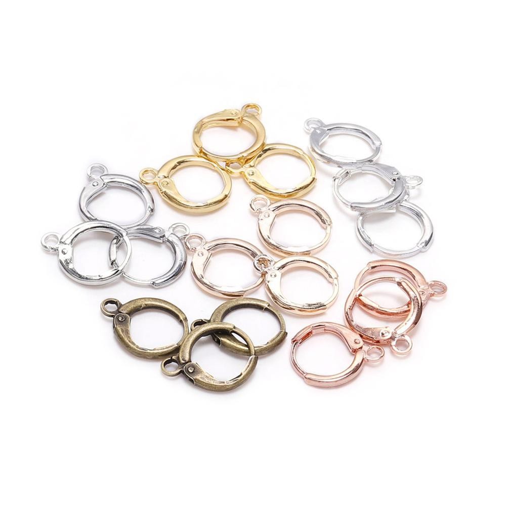 20pcs/lot 14x12mm Gold France Lever Earring Hooks Wire Settings Base Earrings Ho