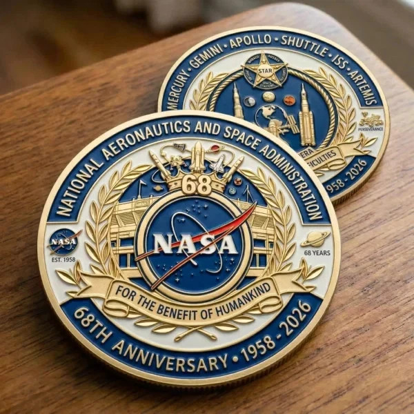 NASA 68th Anniversary Challenge Coin