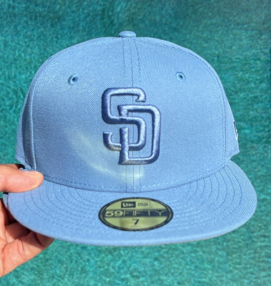 New Era San Diego Padres Color Pack Faded Blue 59FIFTY Fitted Hat