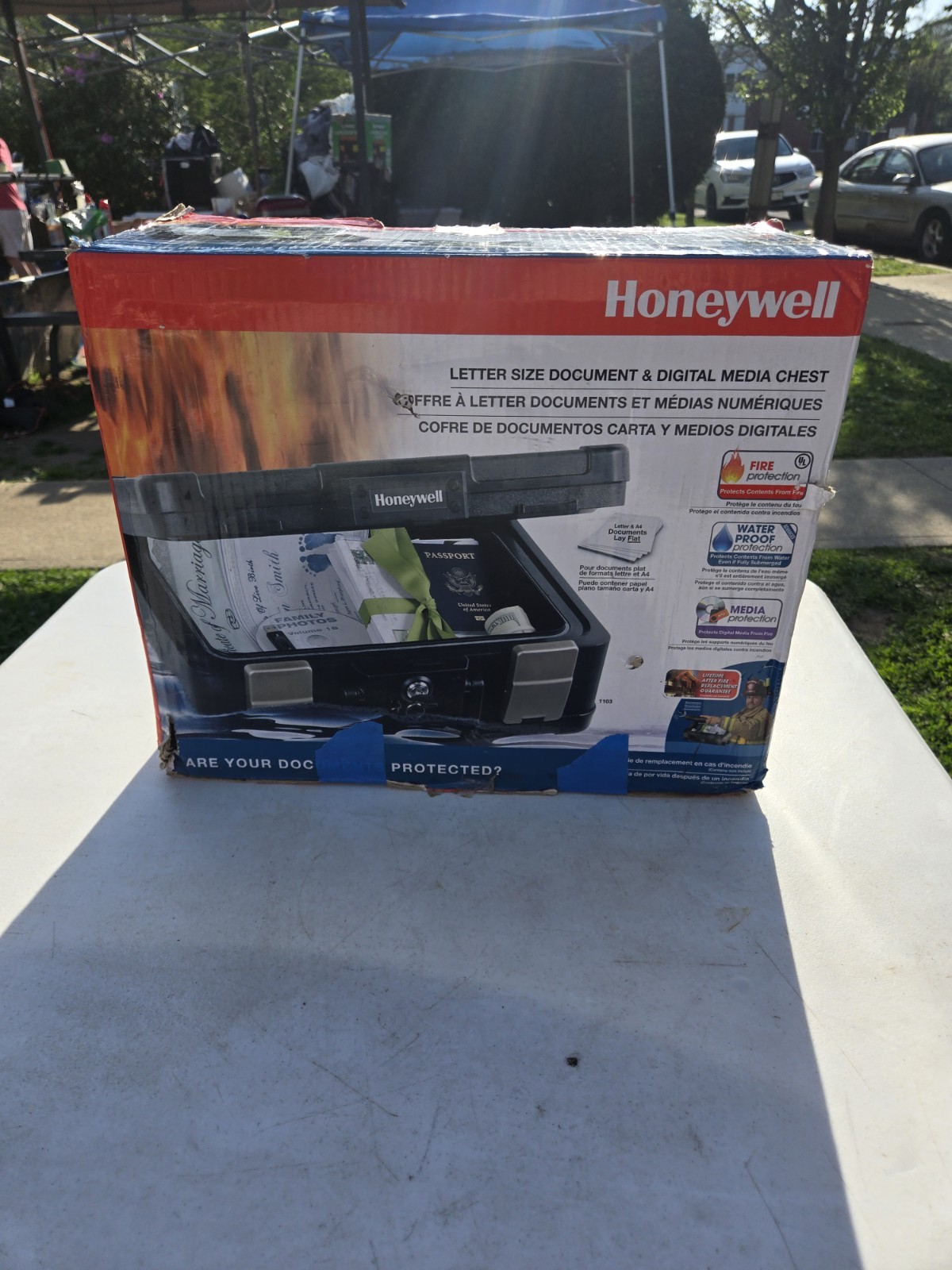 Honeywell Molded Fire/Water File Chest 1103