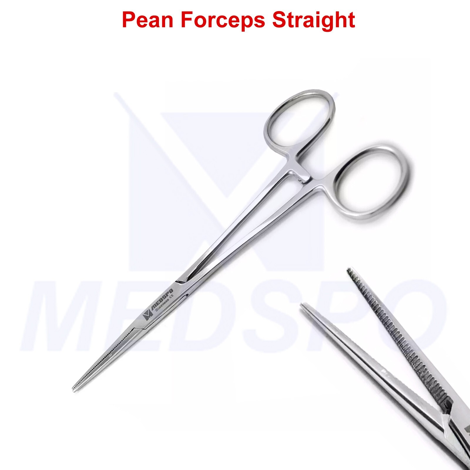 Hemostatic Straight Pean Locking Clamp Forceps Surgical Veterinary Instruments