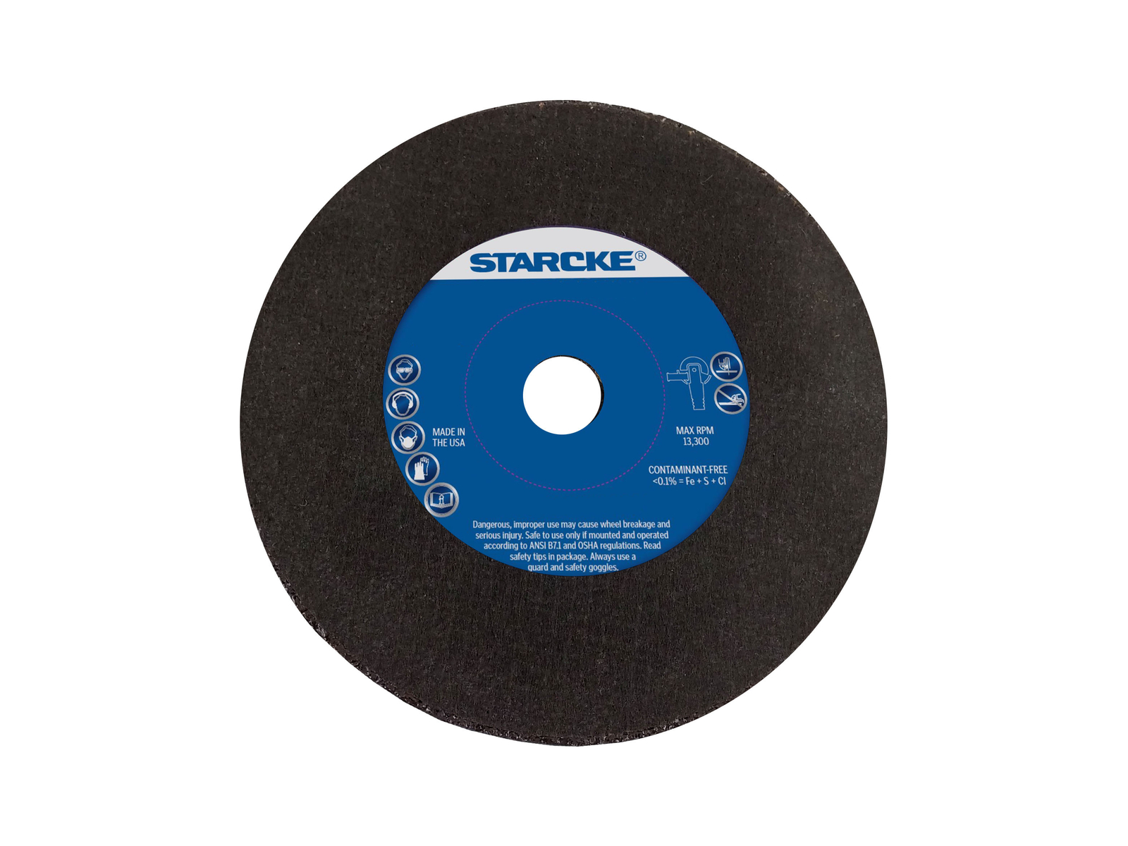 Starcke Premium 3" x 3/16" x 3/8" Ceramic Cutoff Wheels (5 Pack)