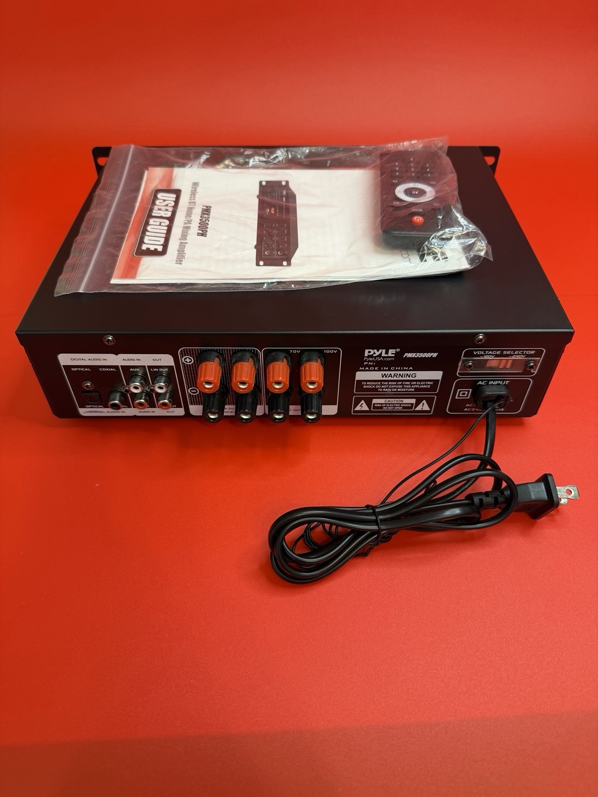 Pyle Bluetooth PA Mixing Amplifier - 500W, Model: PMX3500PH