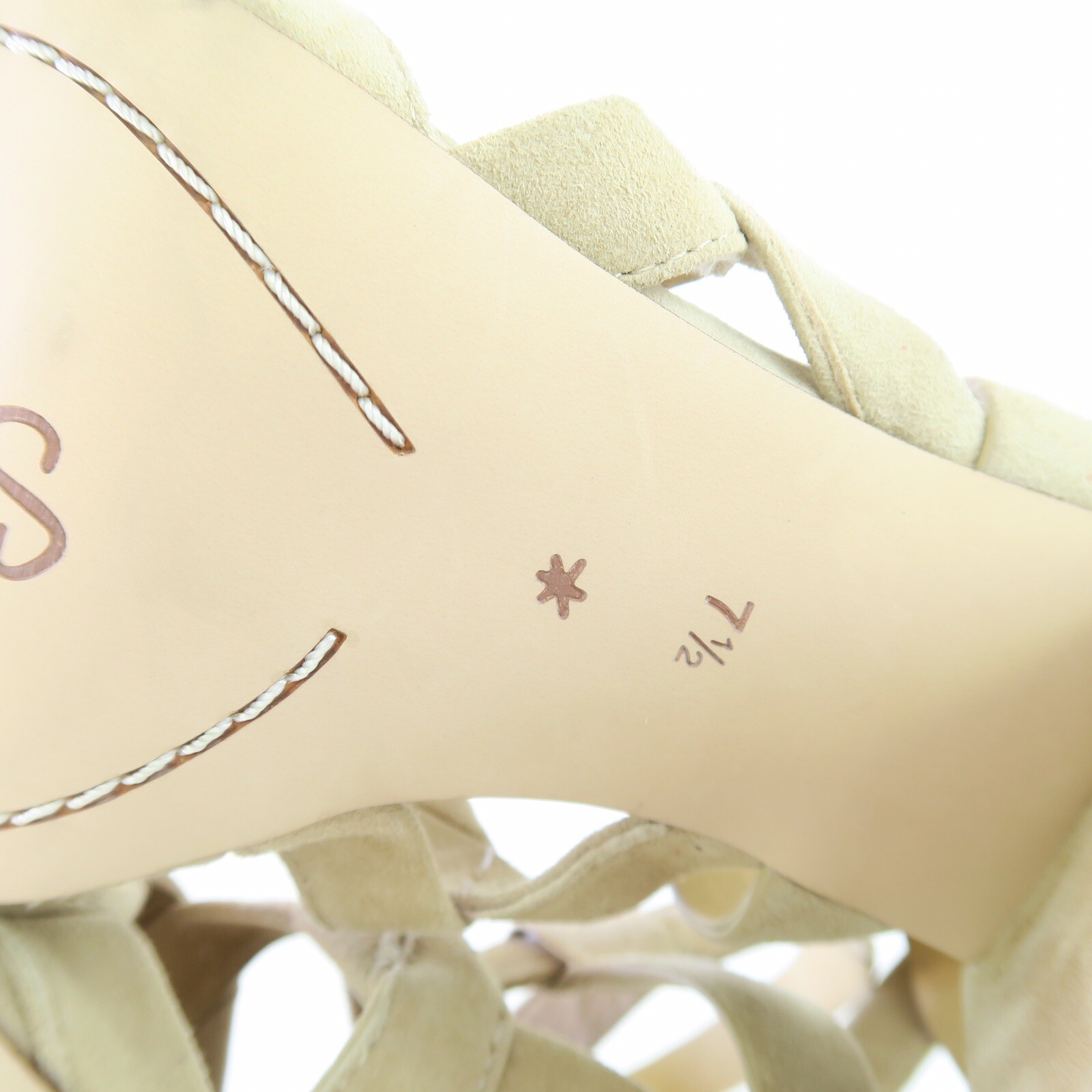 Splendid Barrymore Block Heel Suede Sandal Size 7.5 M