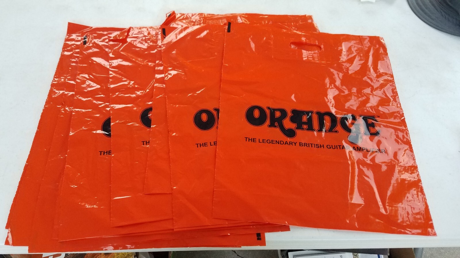 Lot of 15 Orange Amplification Amps British Sound Promotional Retail bags