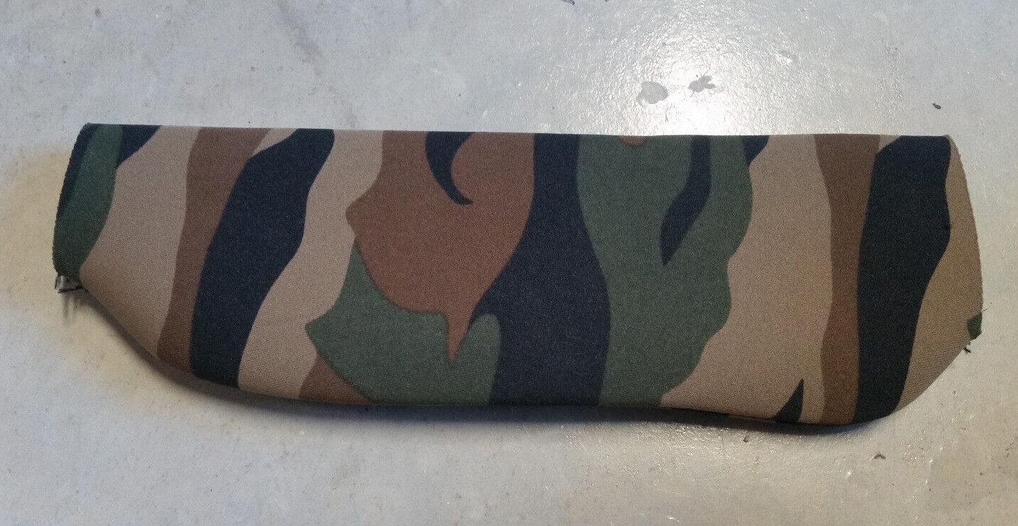 Vintage Old School Paintball Neoprene 7oz(?) CO2 Tank Cover Woodland Camo