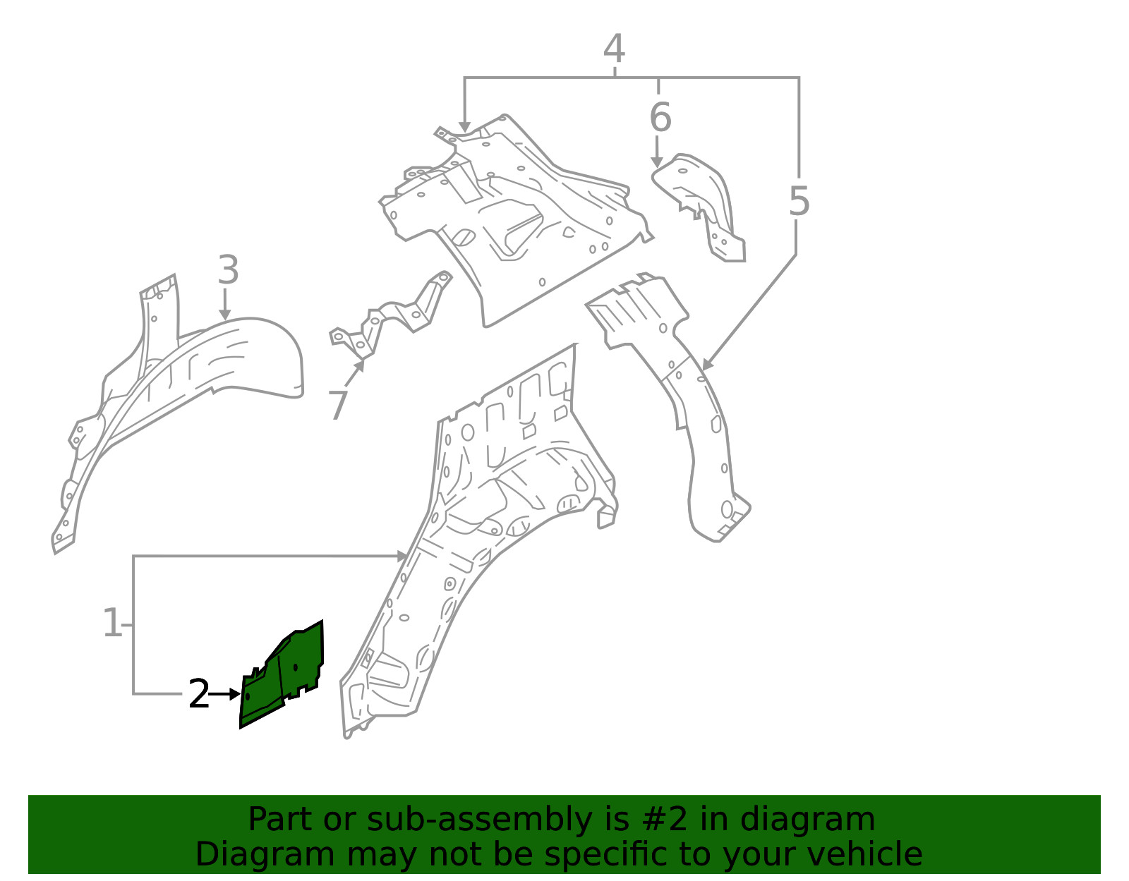 Genuine Nissan Extension Panel 76717-6MA0A