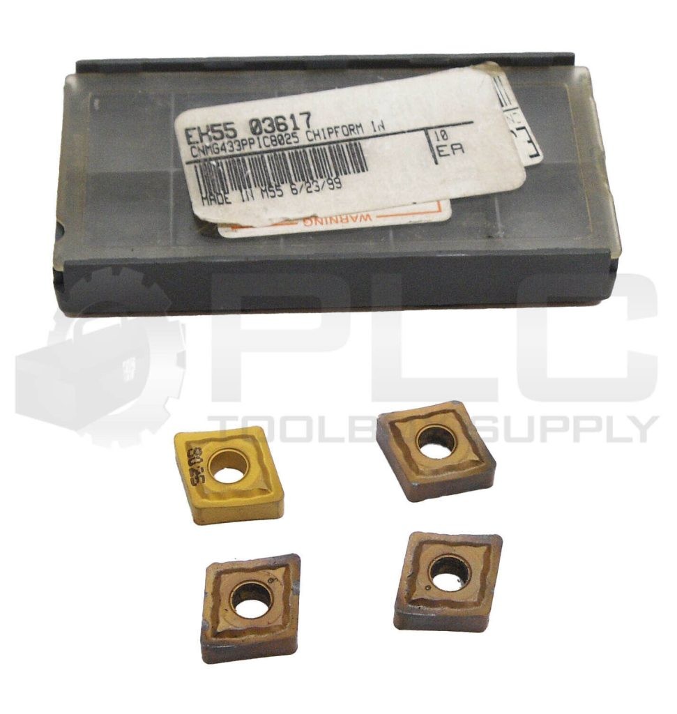 NEW PACK OF 4 ISCAR CNMG 433-PP CARBIDE TURNING INSERT CNMG 120412-PP IC 8025