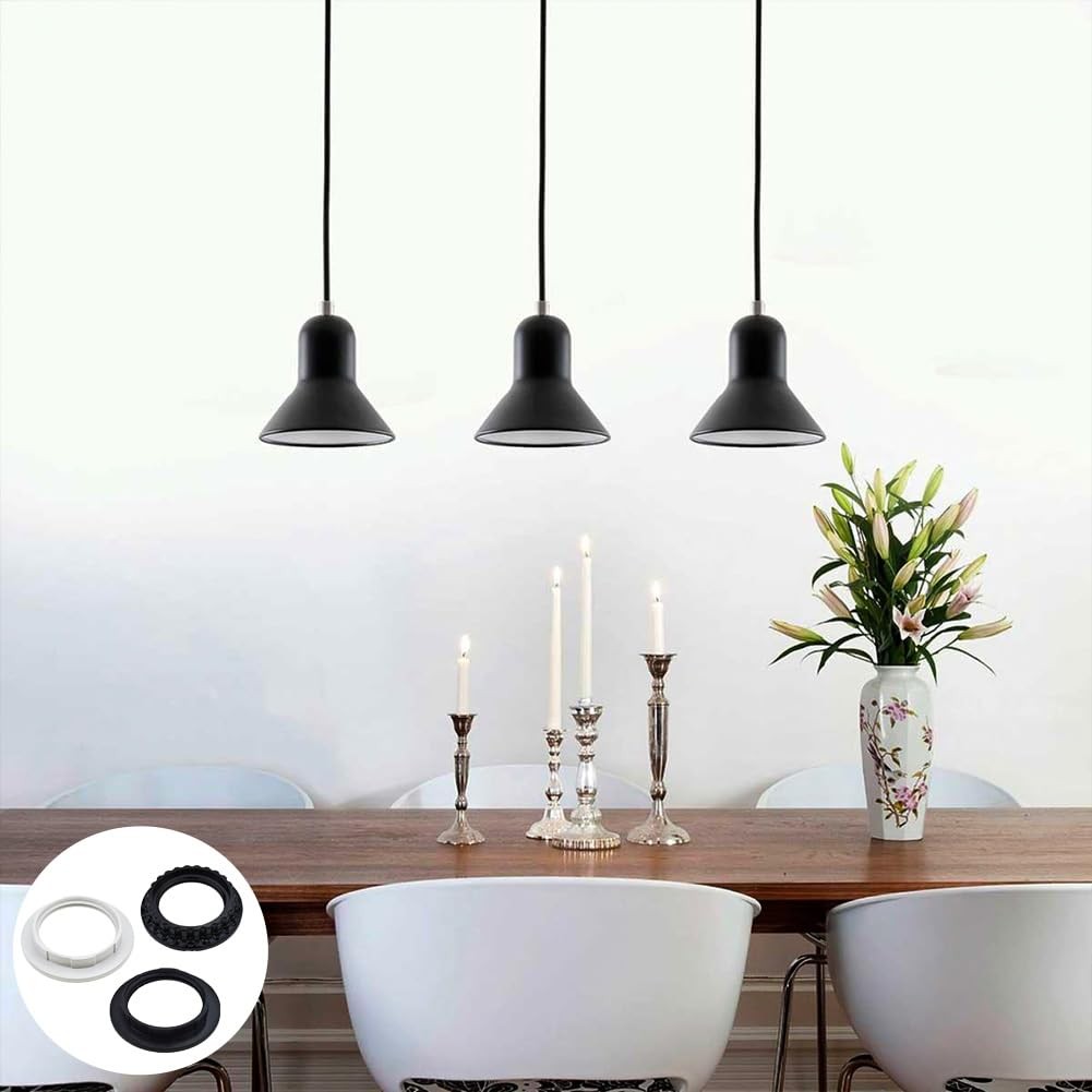 8 Pack Light Socket Shade Ring, Lamp Shade Adapter Ring, Retaining Rings for ...