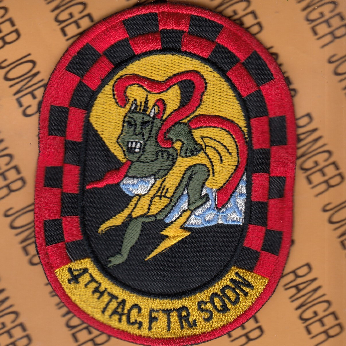 USAF Air Force 4th Tactical Fighter Sq TFS FUJIN 4" patch c/e