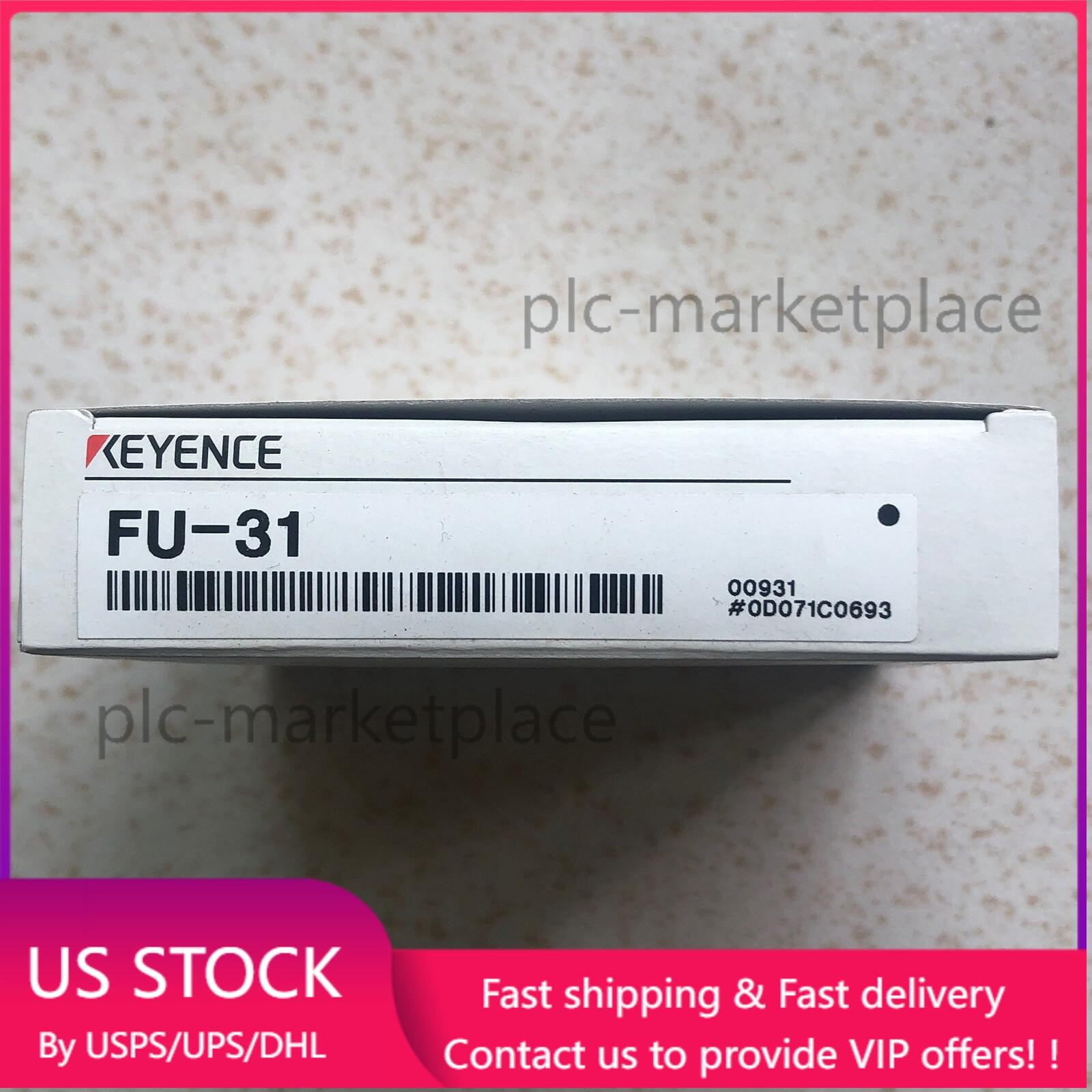 1pc new Keyence FU-31 Fiber Optic Sensor US Free TAX  US Free TAX