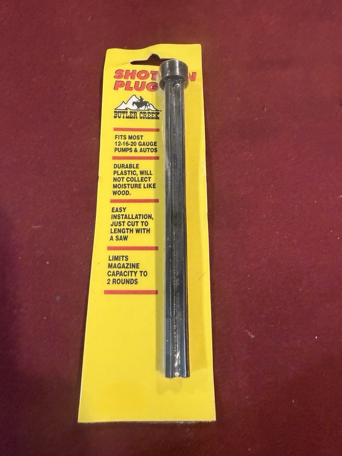 Butler Creek Shotgun Magazine Plug- Duck Plug - 6 1/4" in Length-New!!