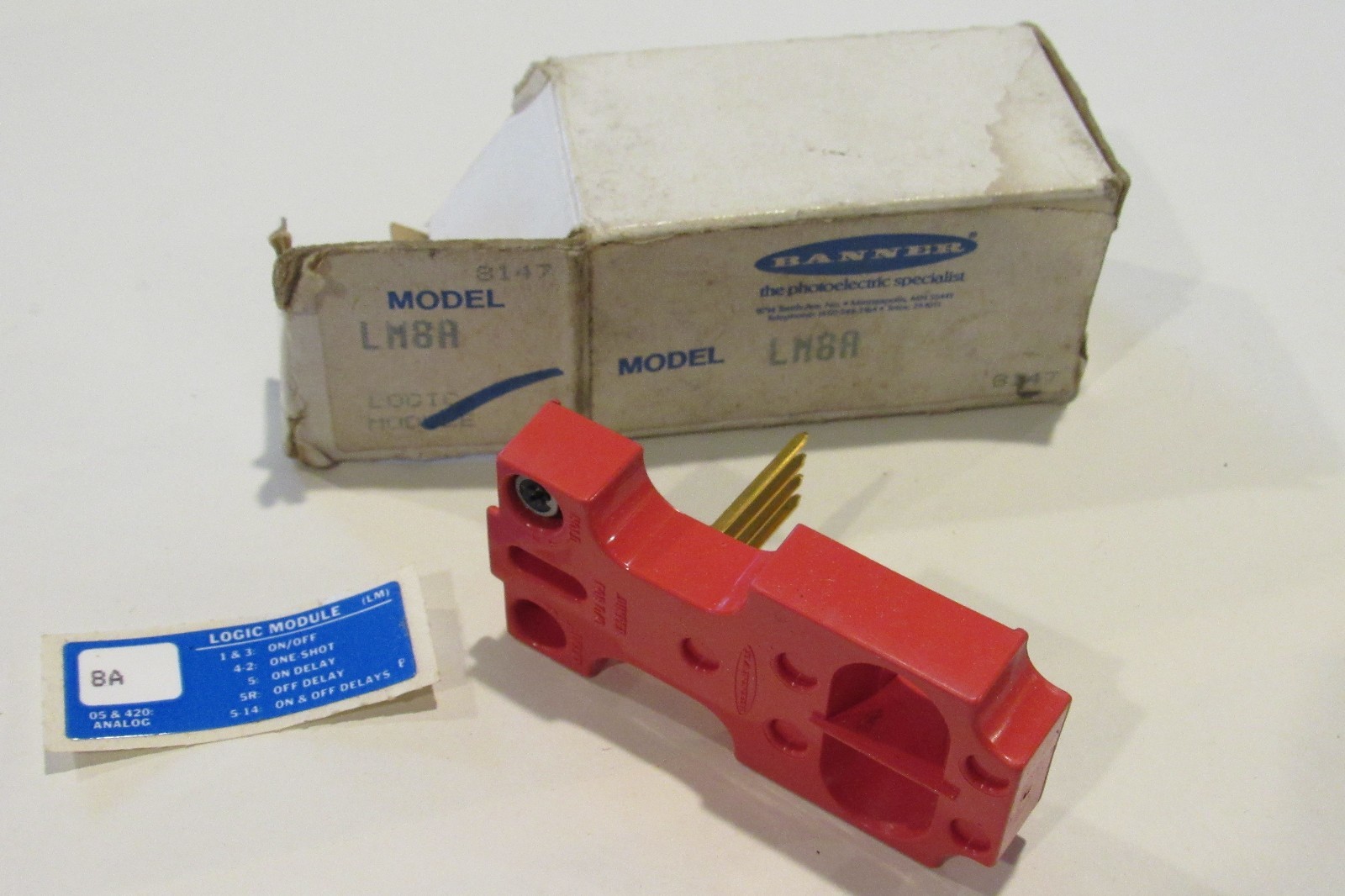 New! BANNER LM8A LOGIC MODULE Free Shipping!