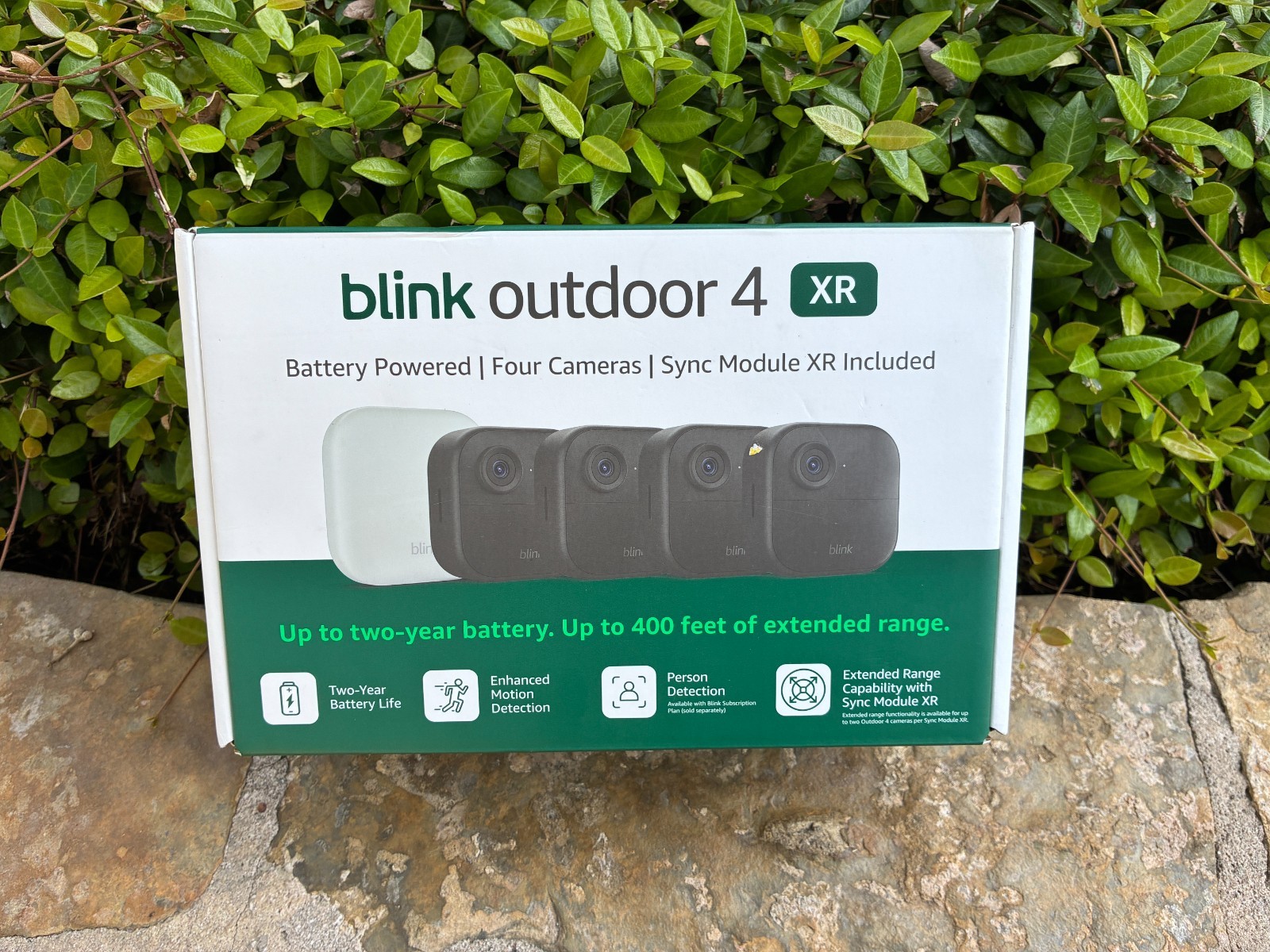 Blink Outdoor 4 XR , 4 Camera System w/Sync Module Included - New Sealed
