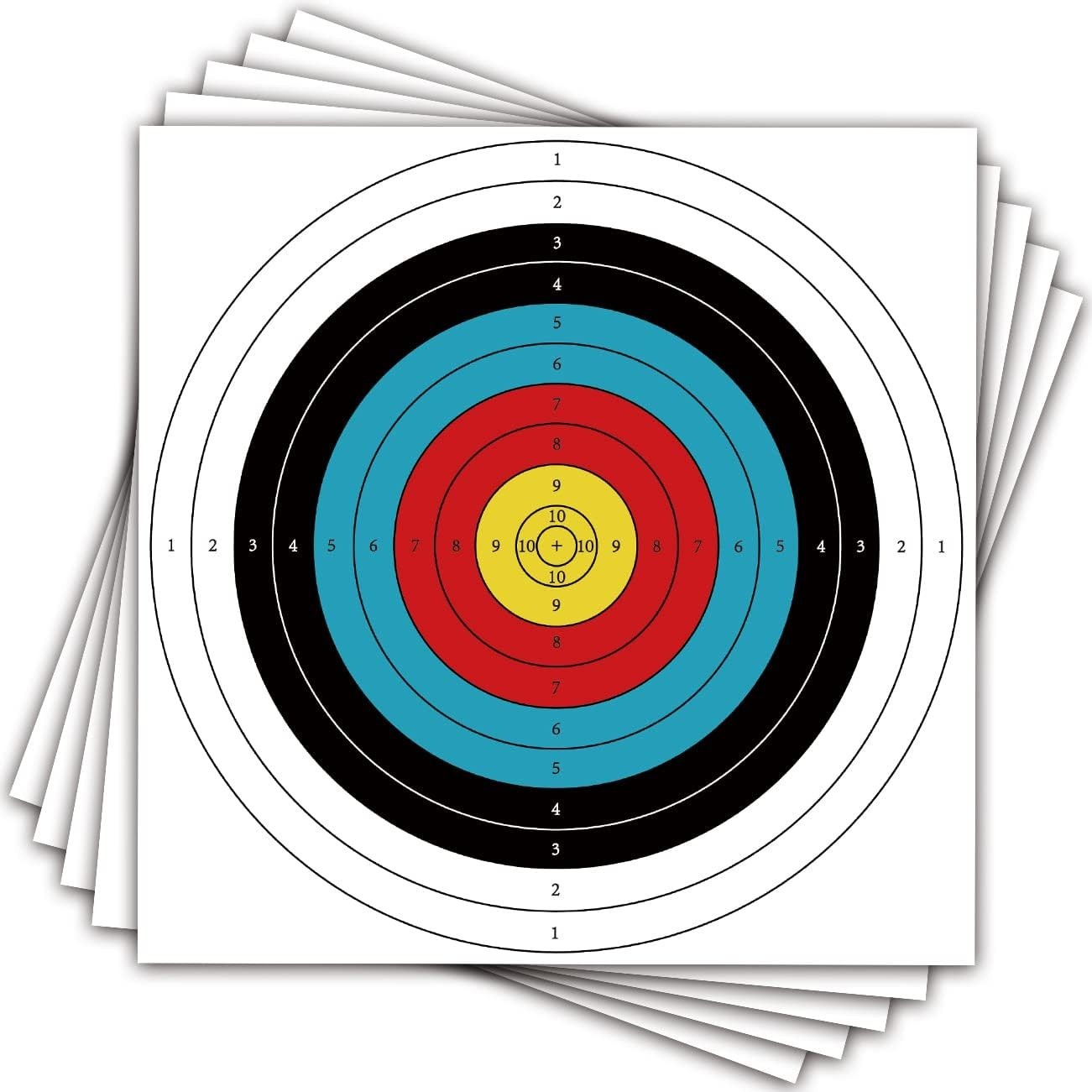 Cost-Effective Archery Target Paper – 20pcs, Ideal for Training and Competitions