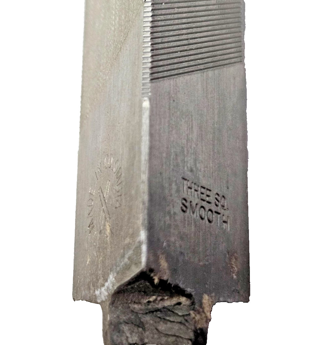 10" Triangular File 16213N Nicholson Smooth Double Cut Three Square 3 Square