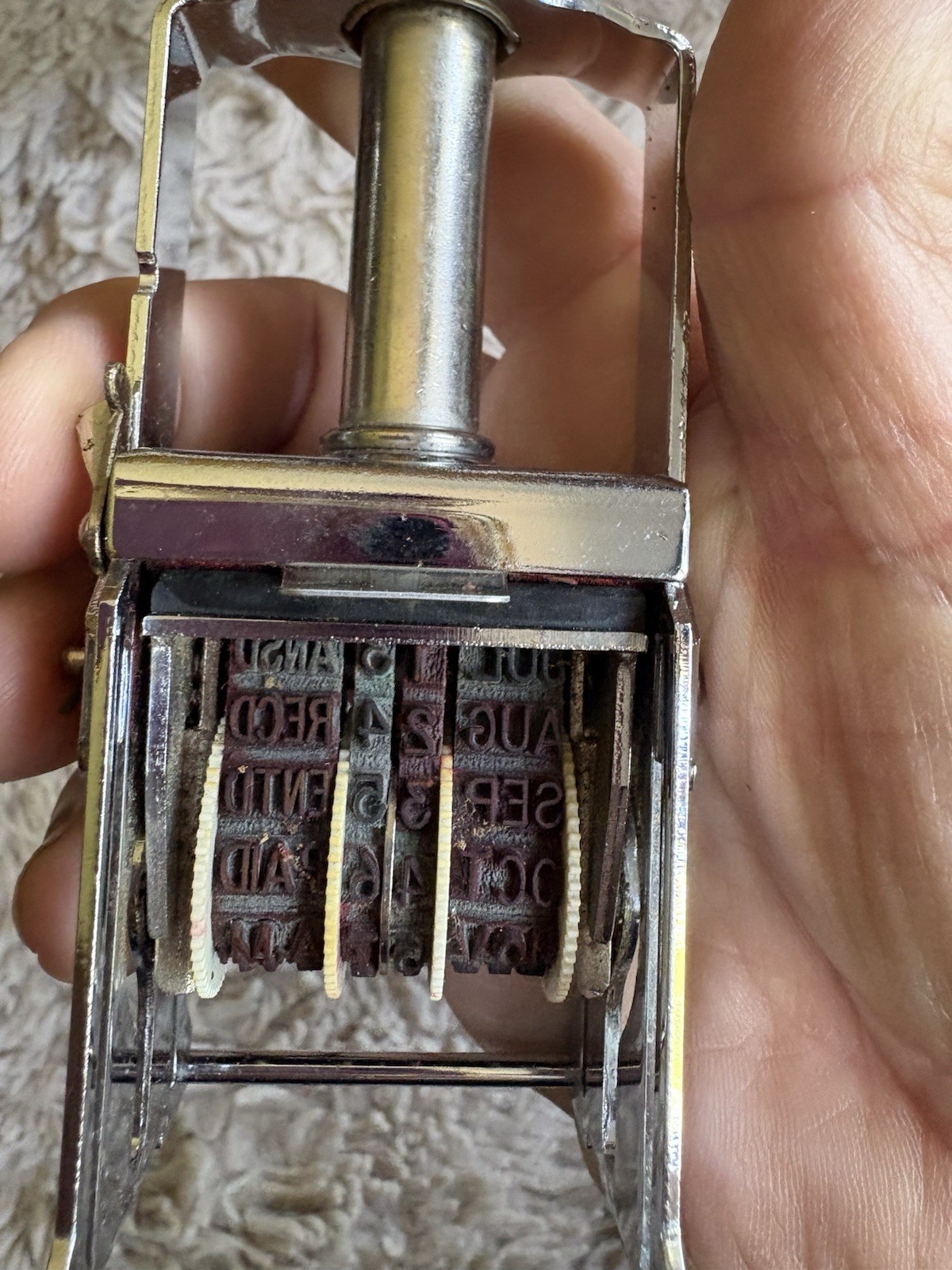 JustRite SI-31 FB Self Inking Metal Framed Stamp