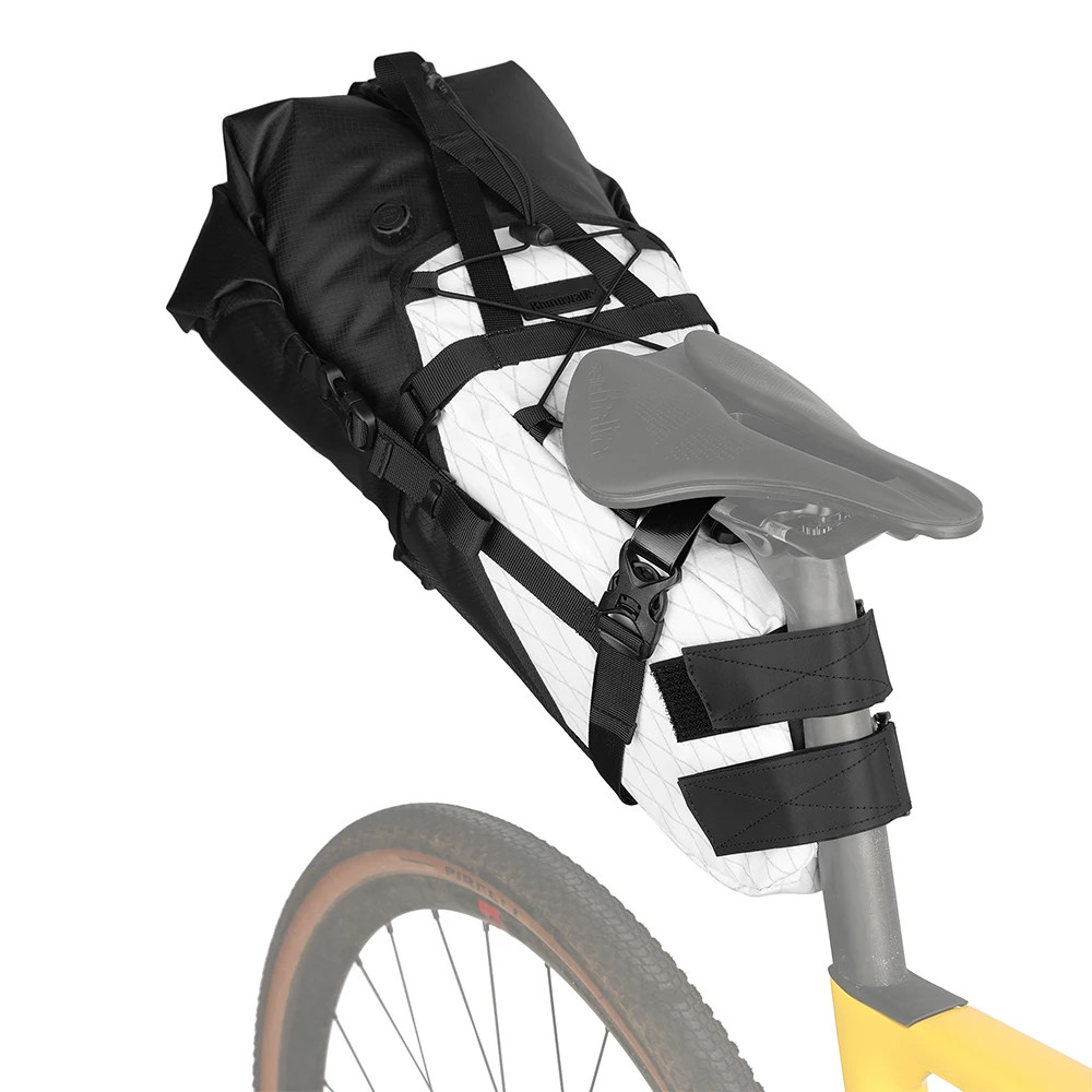Rhinowalk Upgraded Bicycle Tail Bag Bike Seat Bag 14L Waterproof Bike Bag Long D