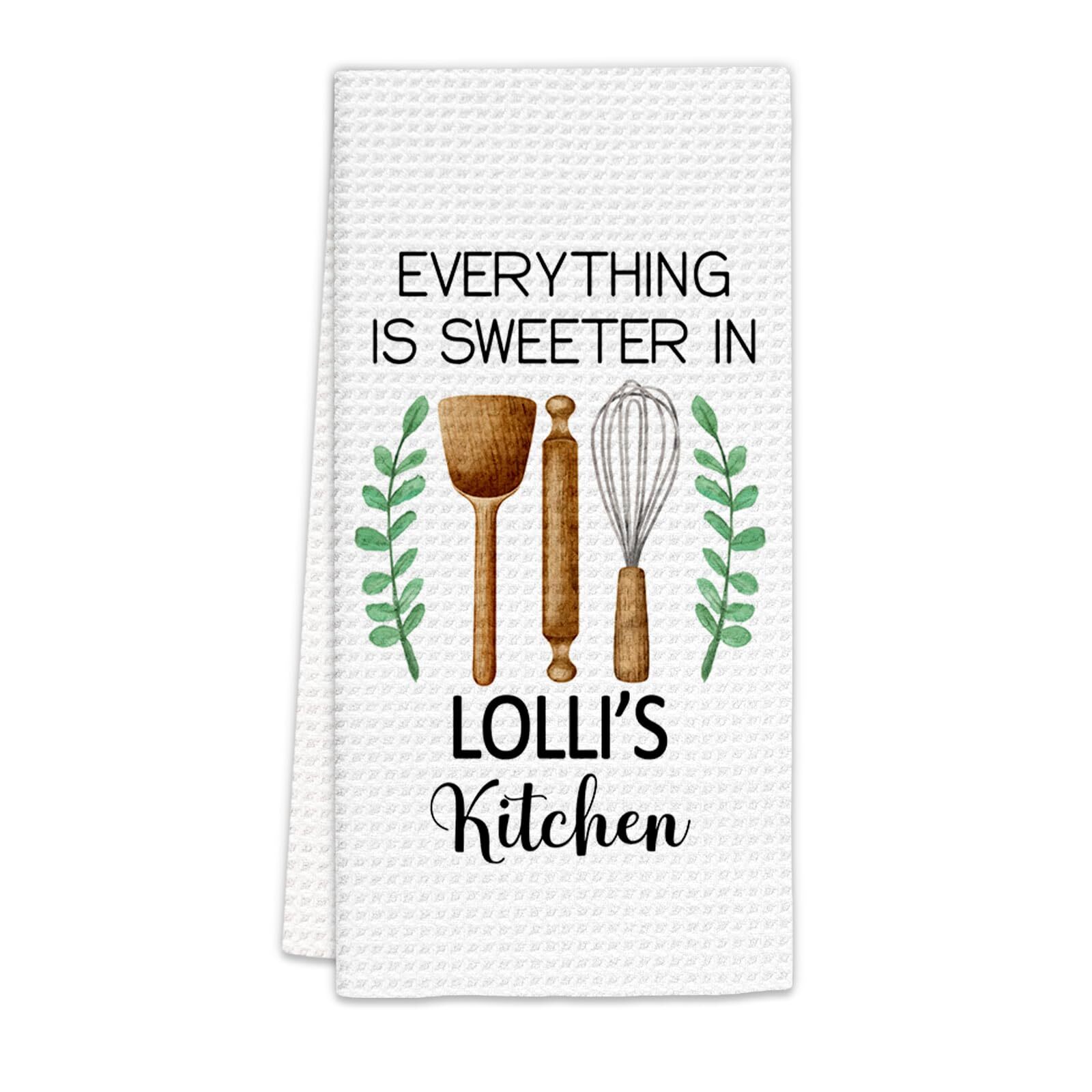 Lolli Gifts Kitchen Towels Gifts for Lolli Grandma Decorative Dish Towels Gra...