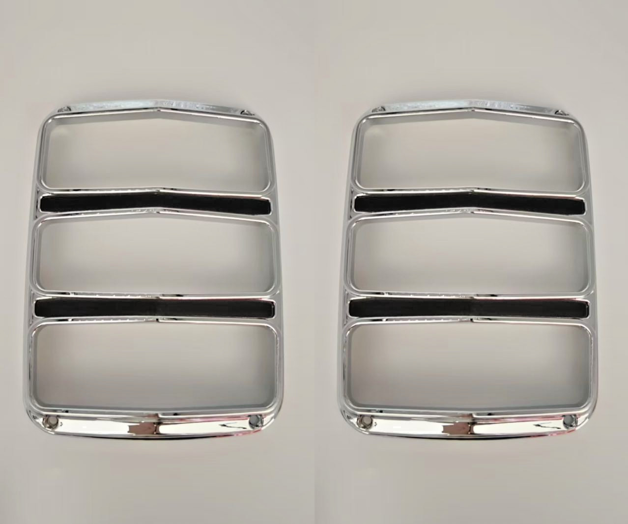 Free Shipping 1964 - 1966 Ford Mustang Tail Light Chrome Bezel A PAIR