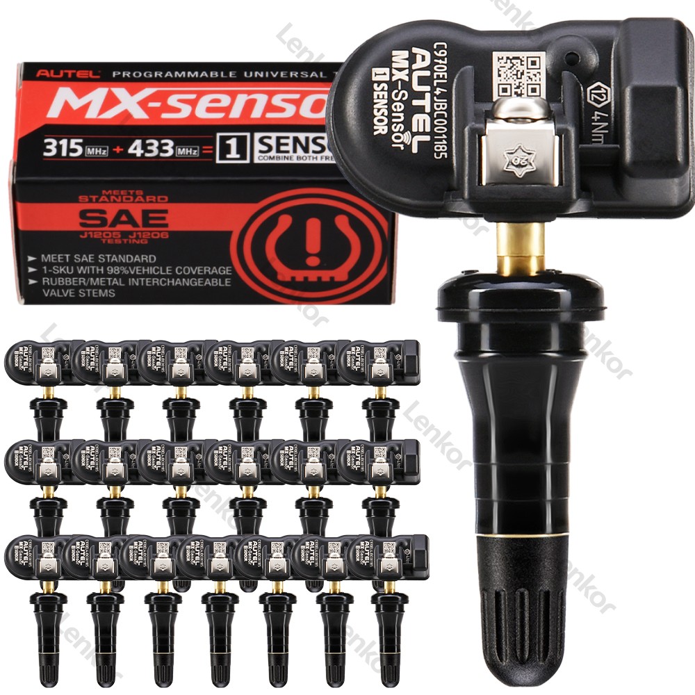 Autel TPMS Sensor MX-Sensor 315MHz & 433MHz Programmable Universal Rubber Valve