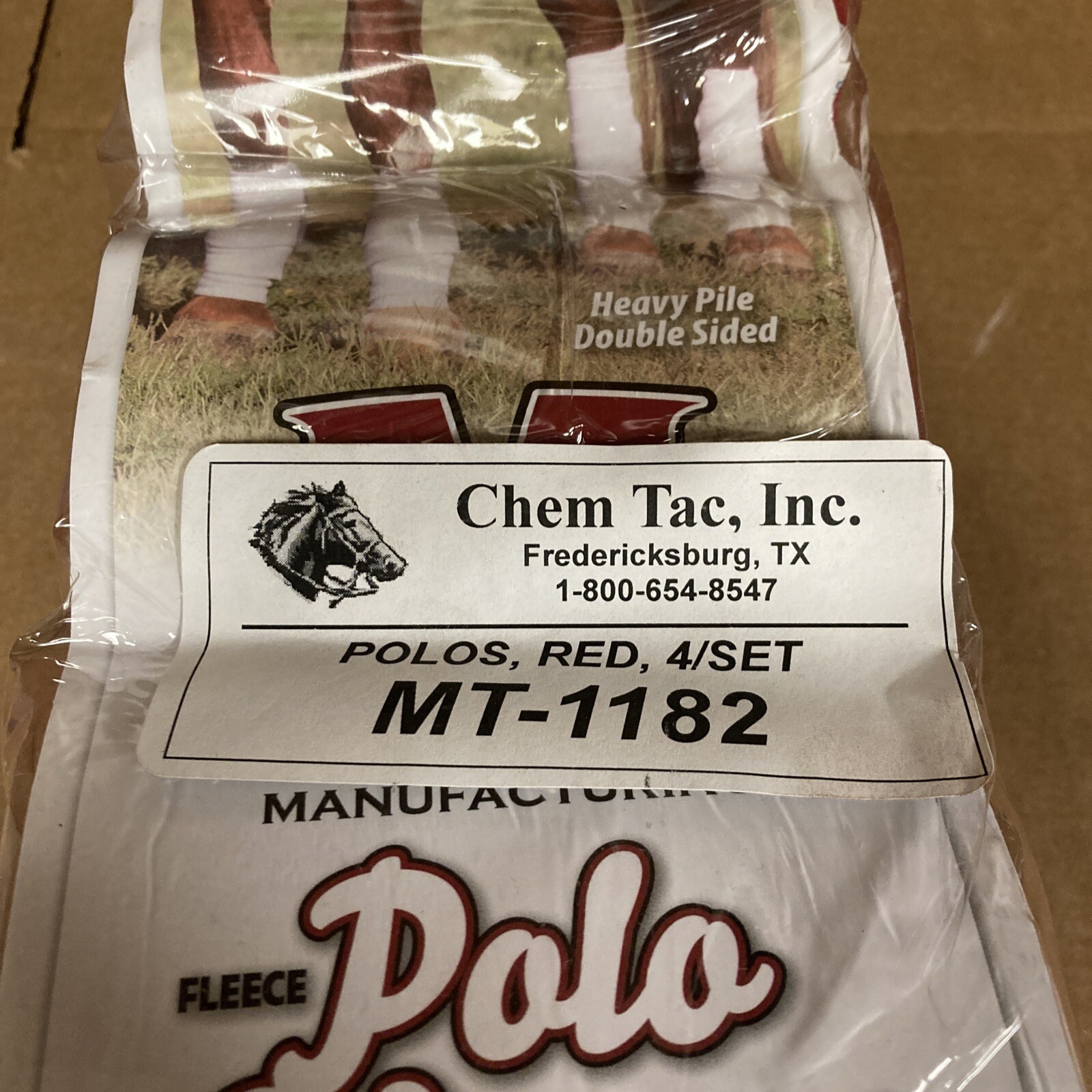 Chem Tac Inc Polos Red 4/set